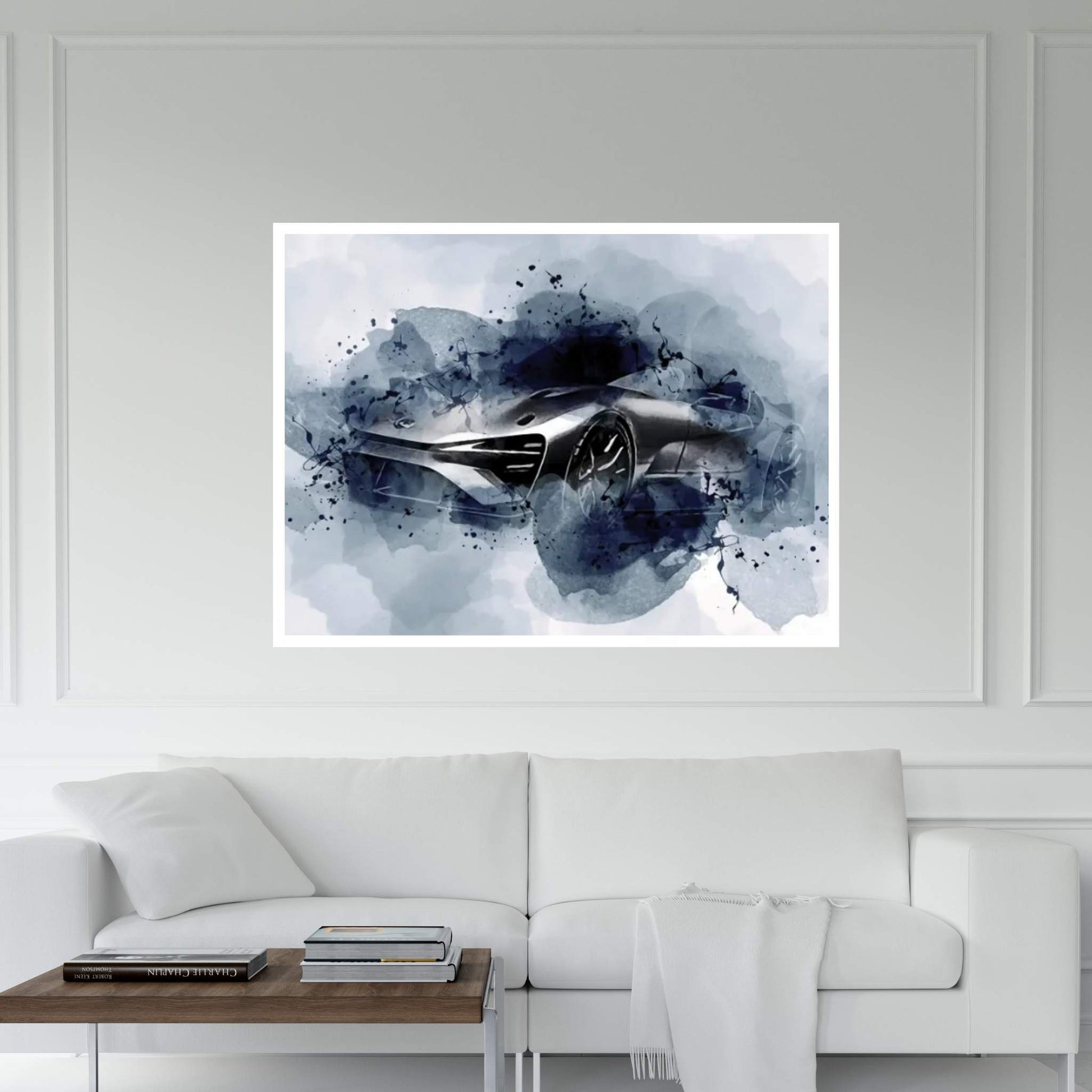 2021 Lexus Bev Sport Silver Coupe Canvas Wall Art - Y Canvas