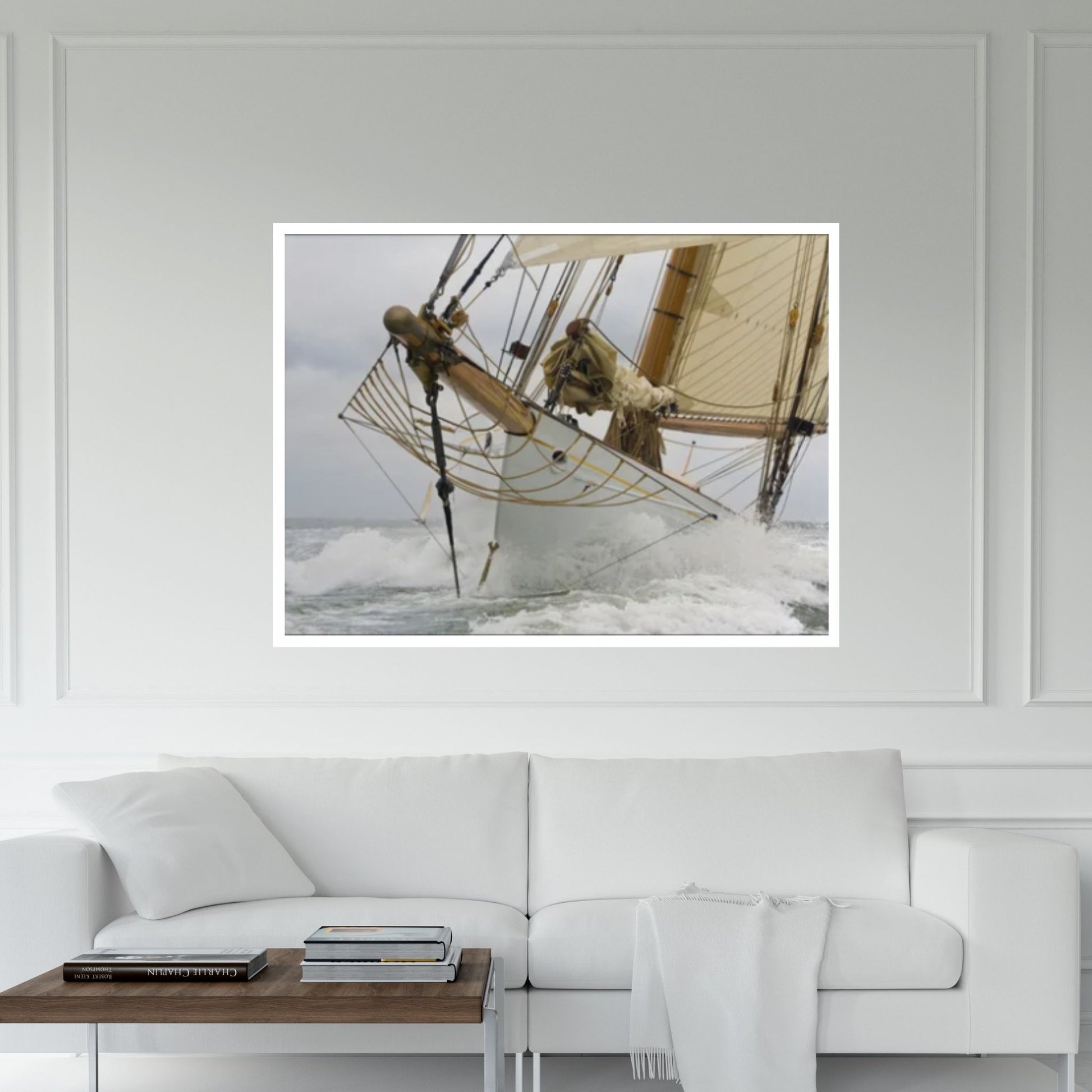 Sailing Boat Canvas, Sea Wall Decor, Sea Landscape - Y Canvas