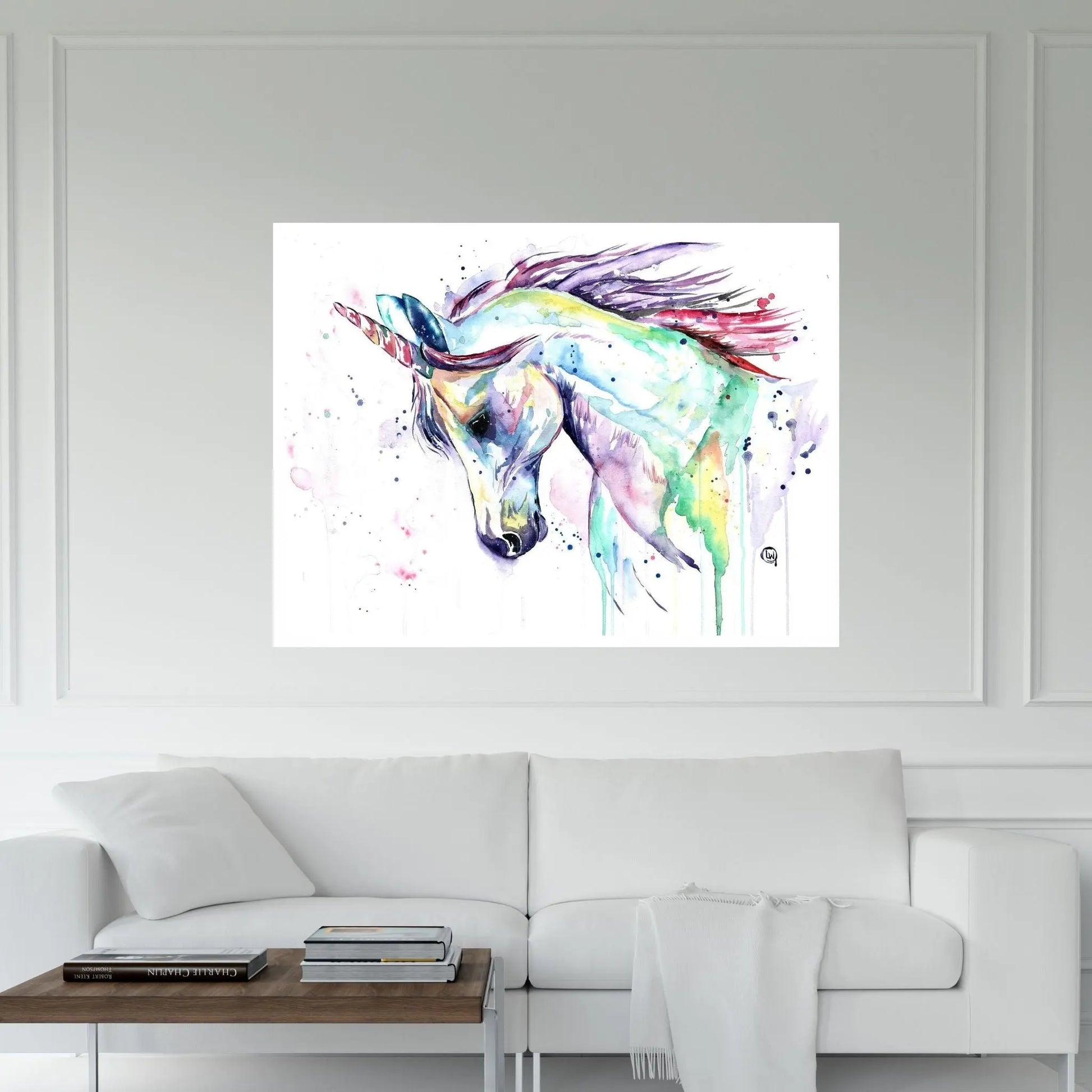 Kenzie's Unicorn Canvas Wall Art - Y Canvas