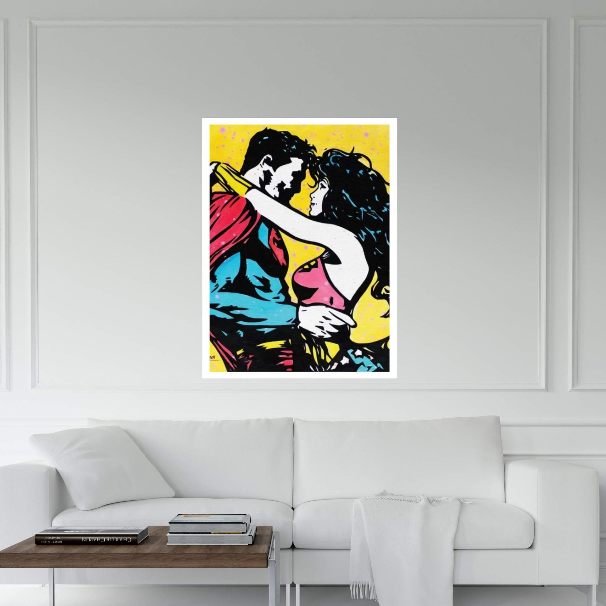 When A Superman Loves A Wonder Woman Canvas Wall Art - Y Canvas