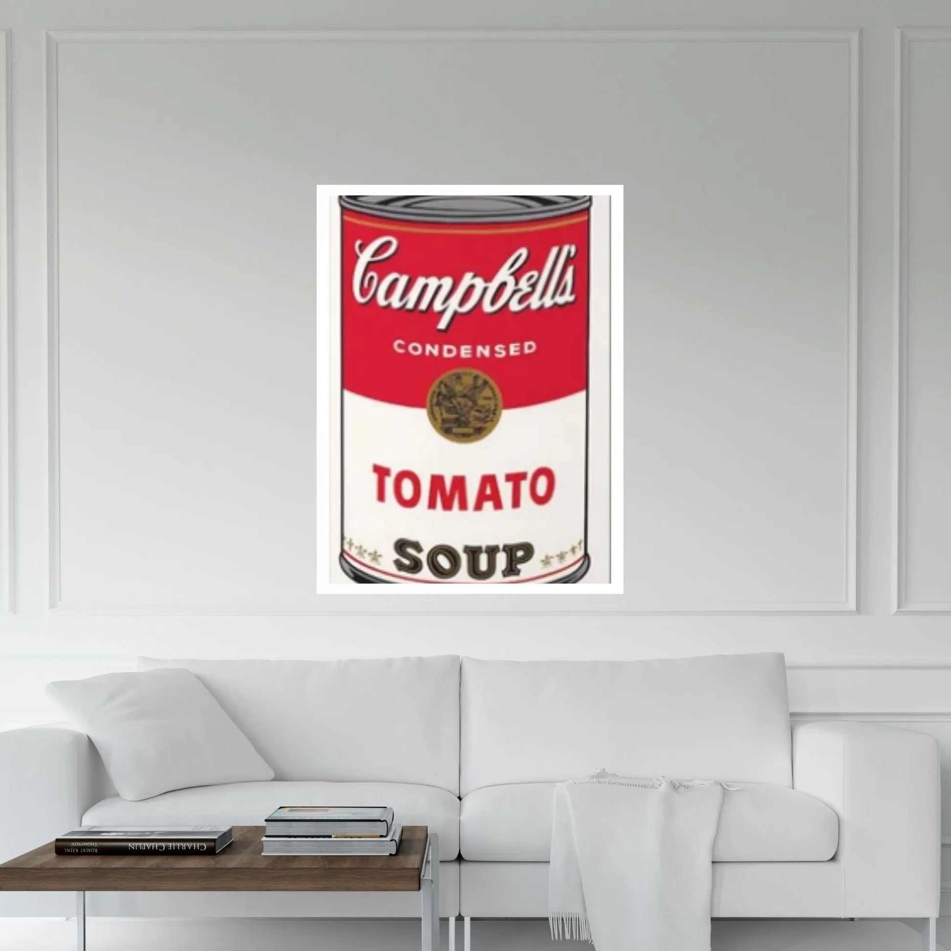 Andy Warhol Tomato Soup Pop Art Canvas Wall Art Poster, Campbell Soup Poster, Warhol Tomato Soup Canvas Print - Y Canvas