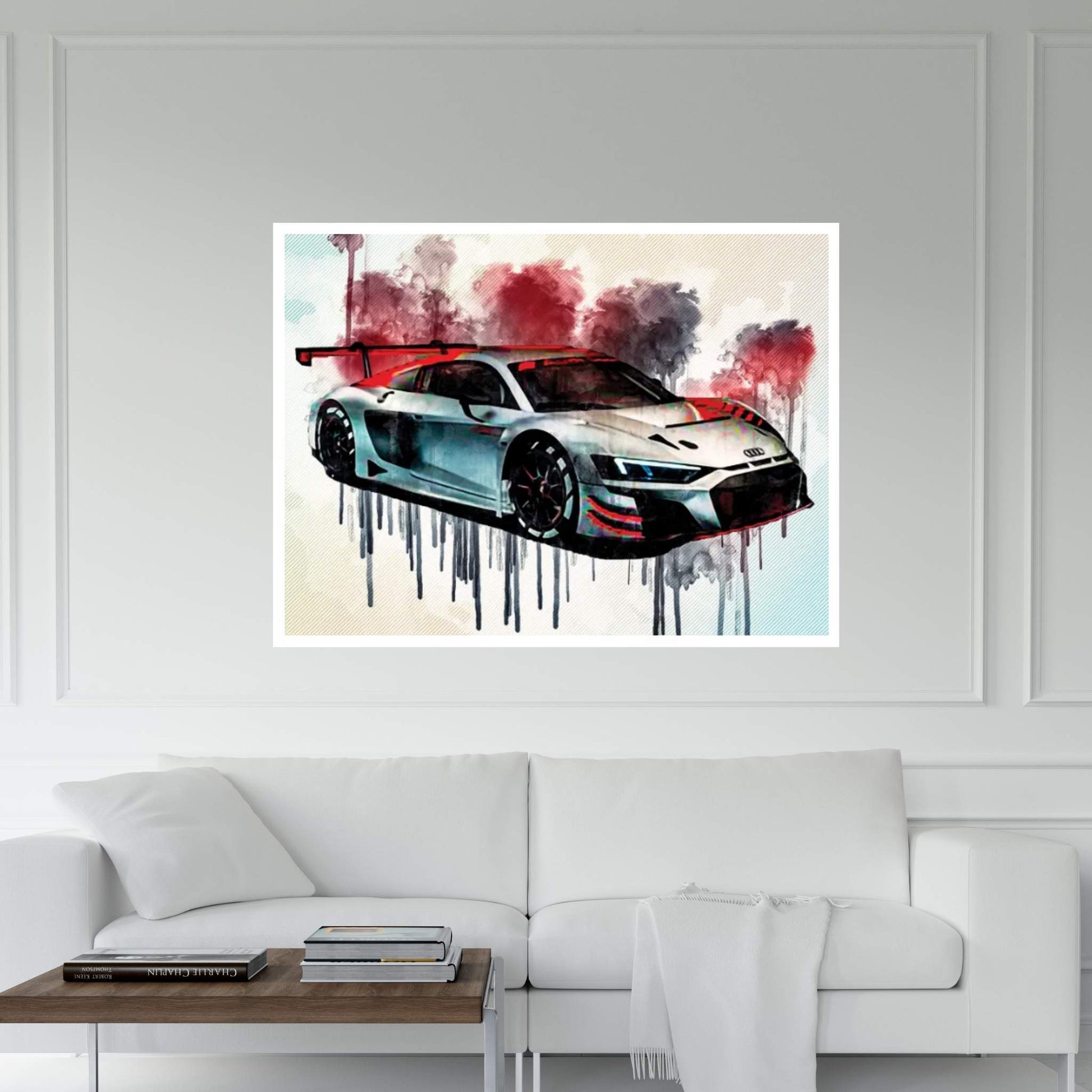 Audi R8 Lms Gt3 2019 Exterior Racing Car Tuning R8 Canvas Wall Art - Y Canvas