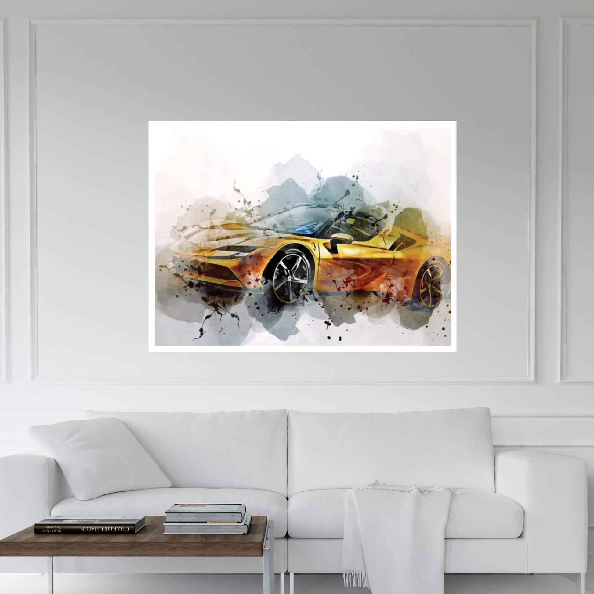 Ferrari Sf90 Spider Supercars 2022 Canvas Wall Art - Y Canvas