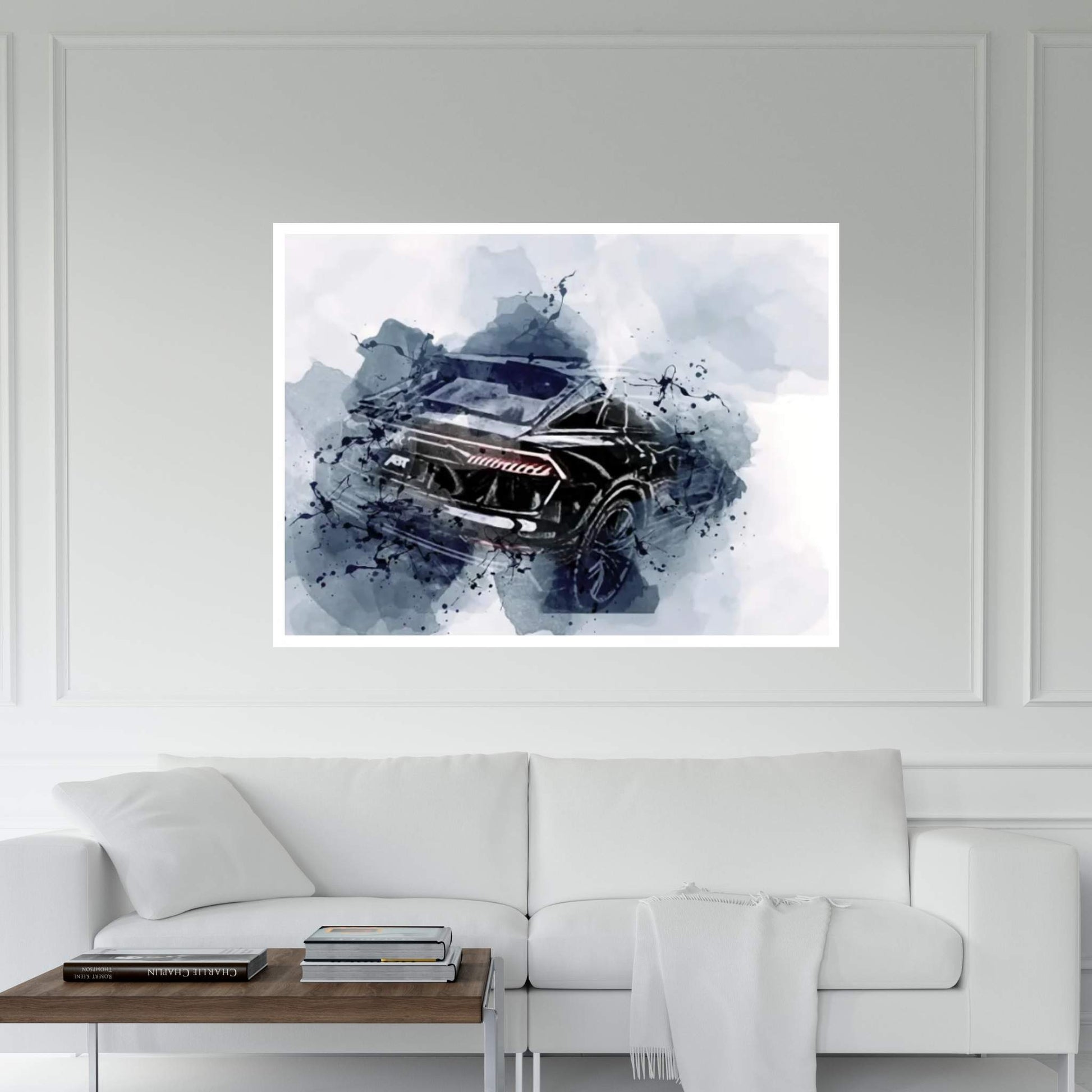 2022 Audi Sq8 Abt Luxury Suv Black Canvas Wall Art - Y Canvas