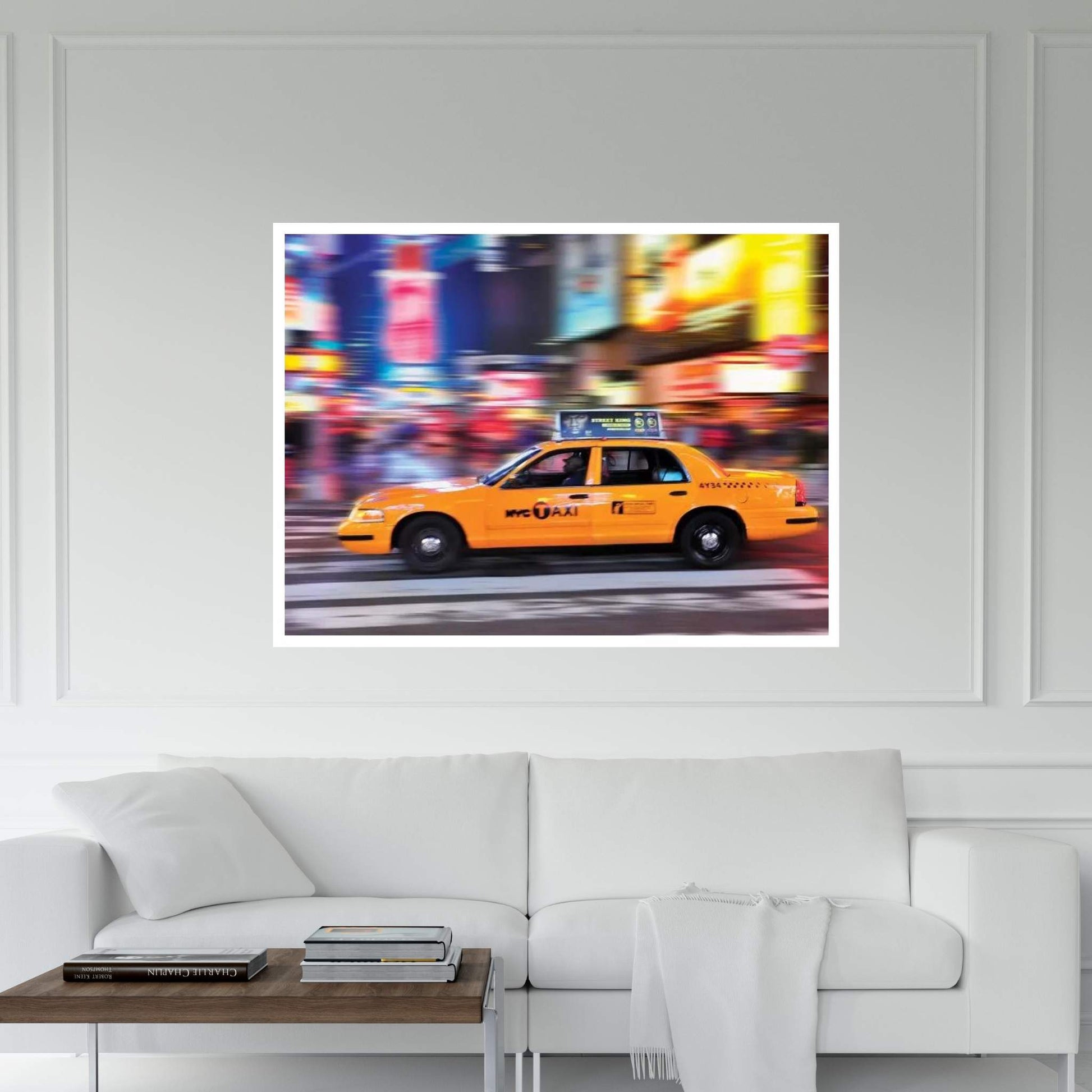 Times Square Yellow Cab II Canvas Wall Art - Y Canvas