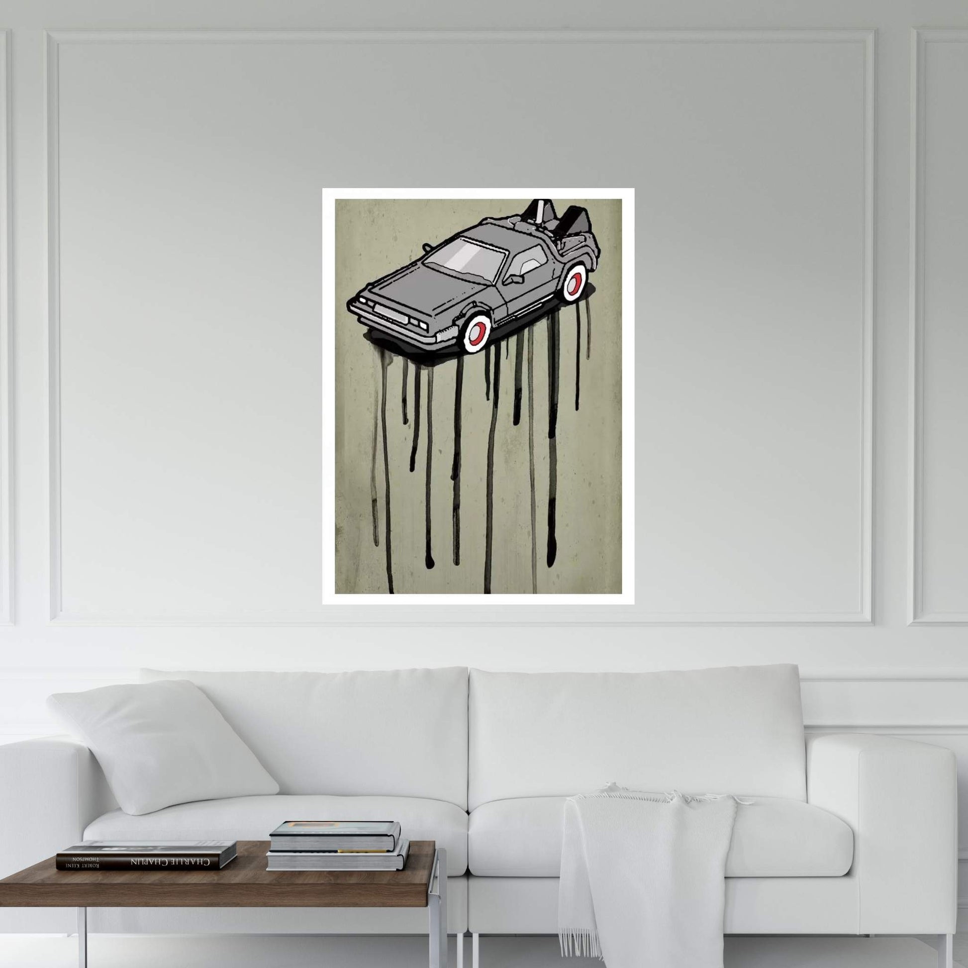 DeLorean Canvas Wall Art - Y Canvas