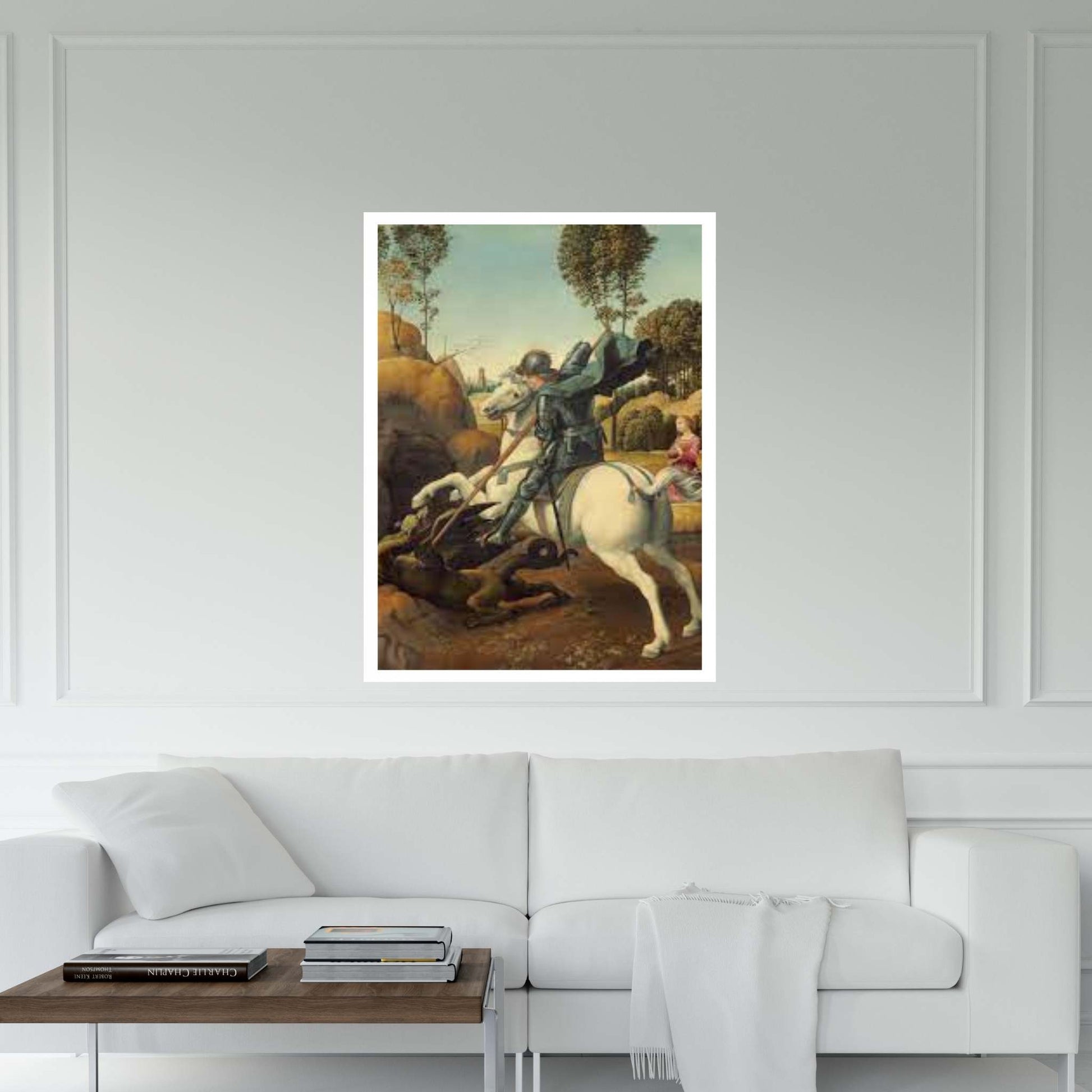 Saint George and the Dragon Canvas Wall Art - Y Canvas