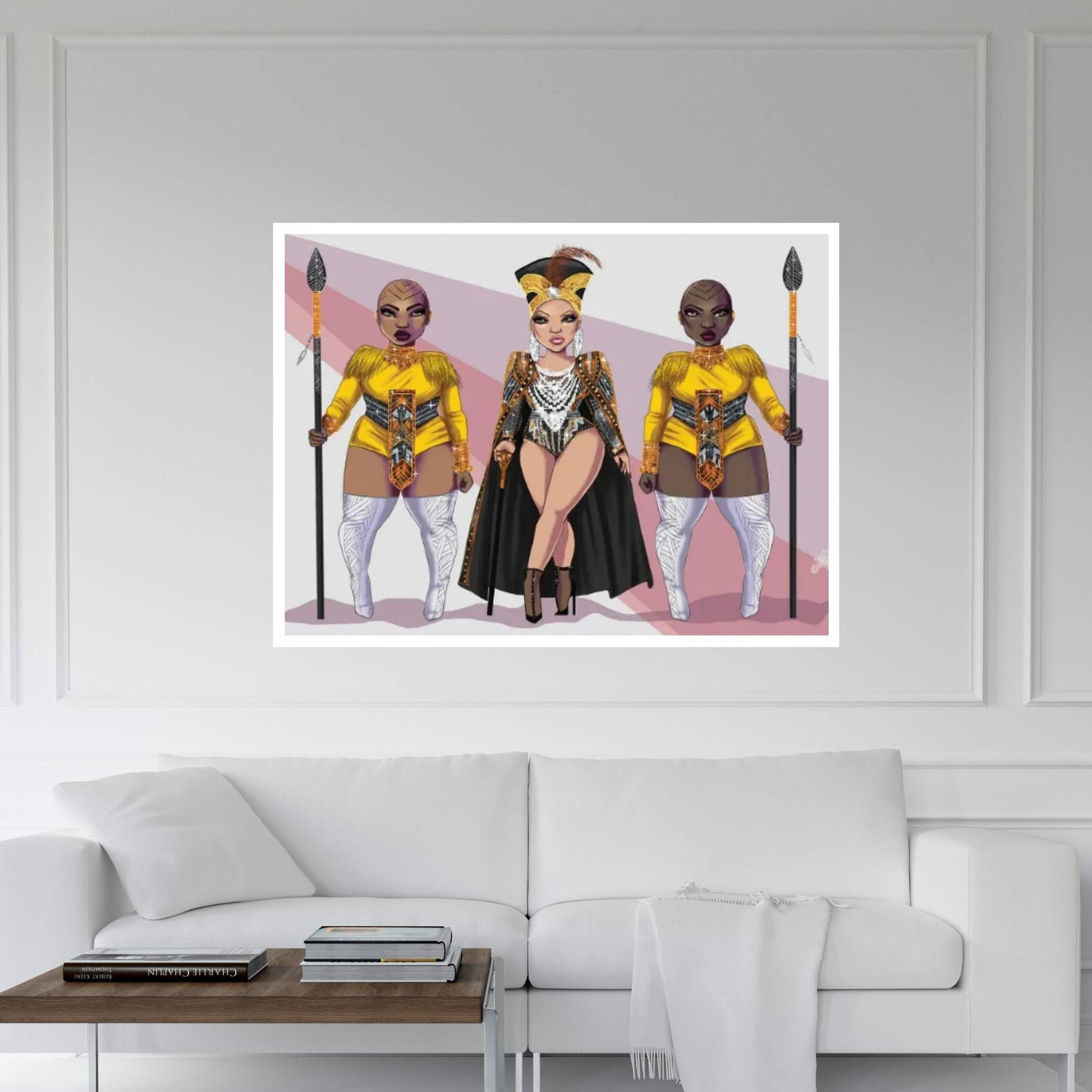 Bey-Kanda Canvas Wall Art - Y Canvas