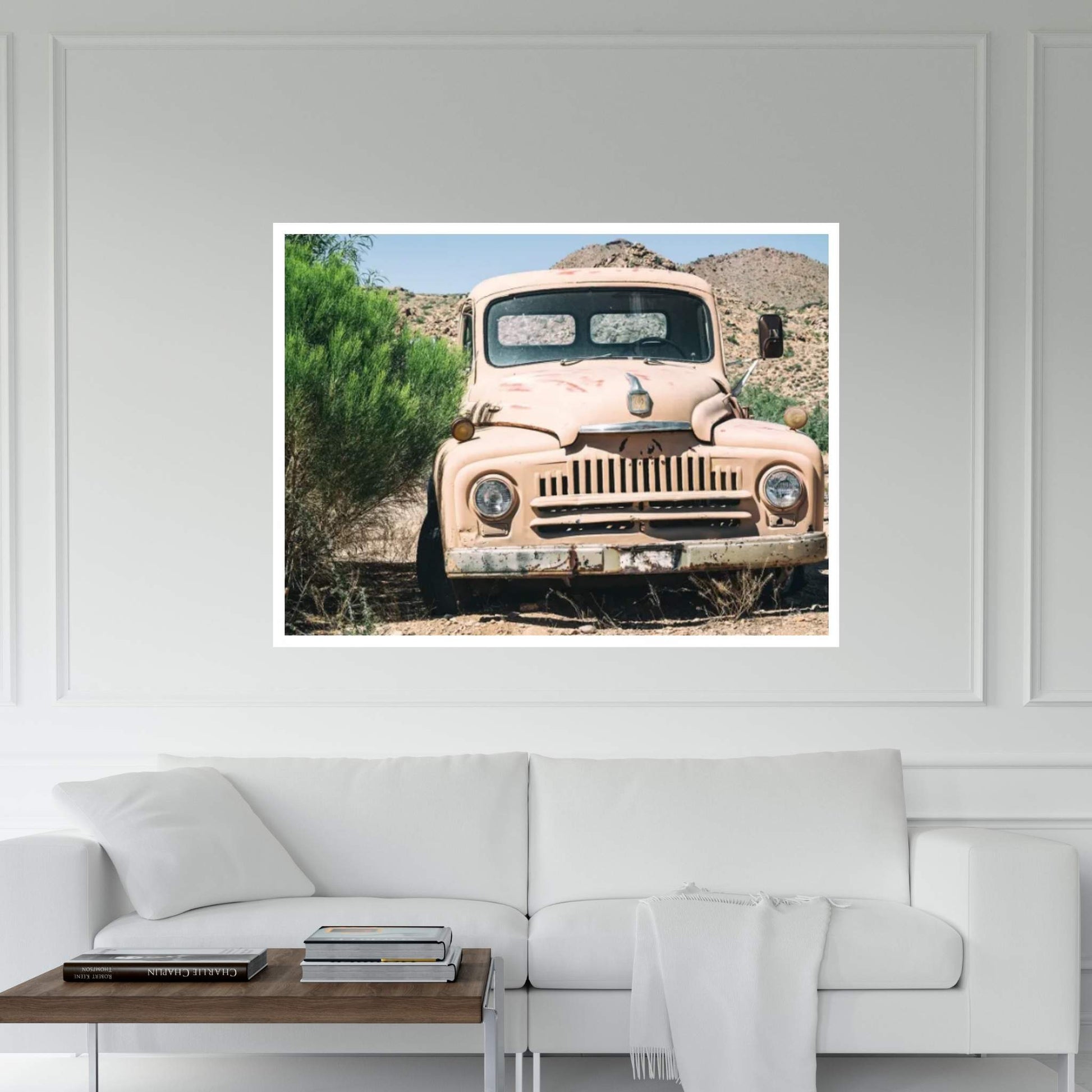 American West - Old Truck 66 Canvas Wall Art - Y Canvas