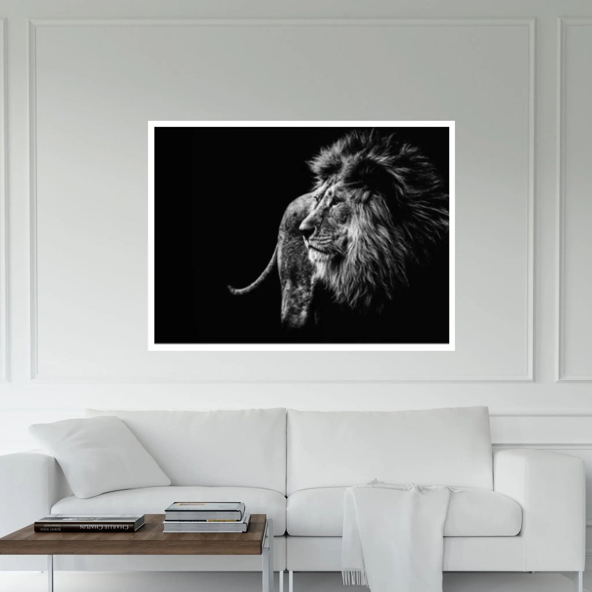 Lion Wall Art, Lion Canvas Art, Animal Wall Art, Canvas Wall Art,Animal wall art decor Large lion art - Y Canvas