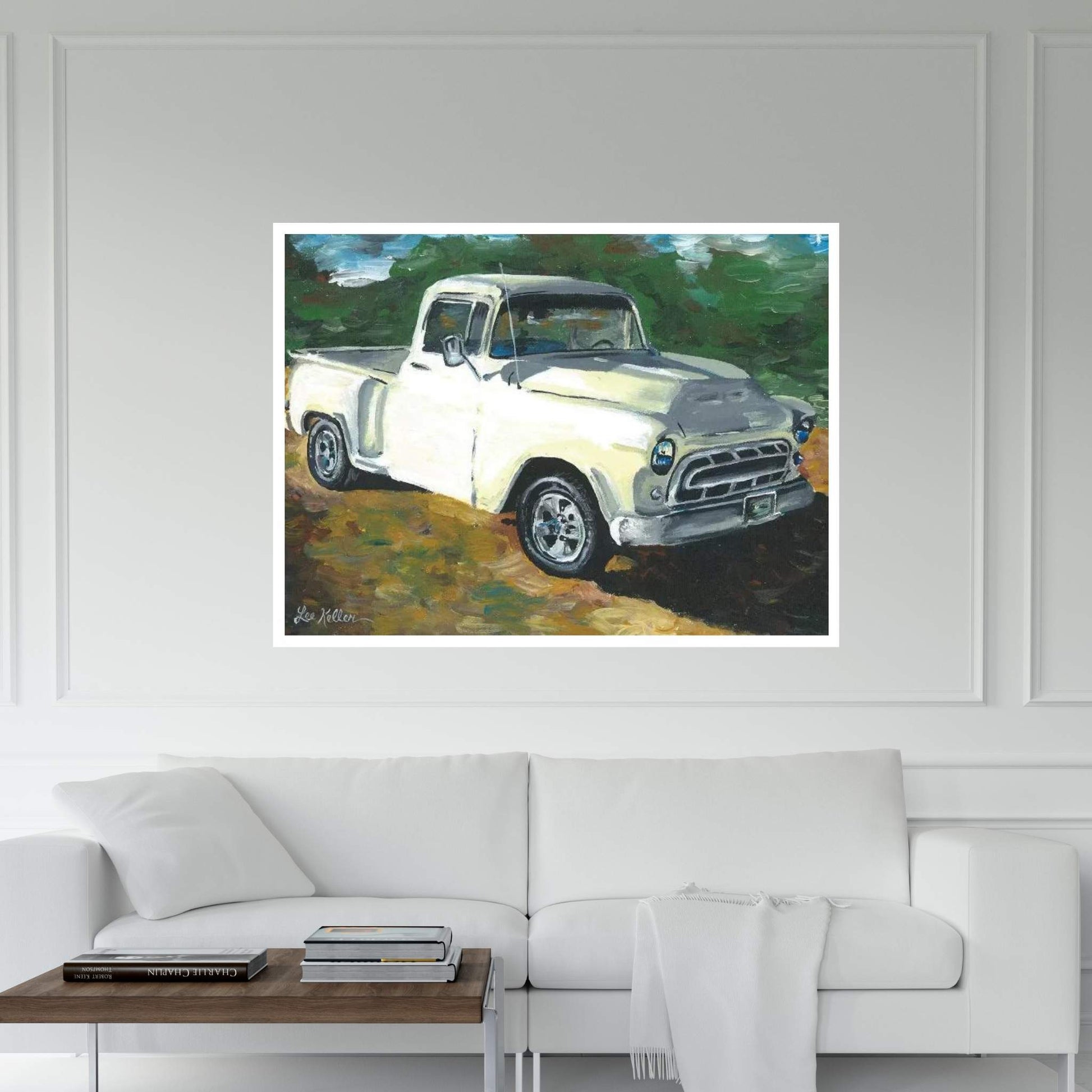 55 Chevy Truck Canvas Wall Art - Y Canvas