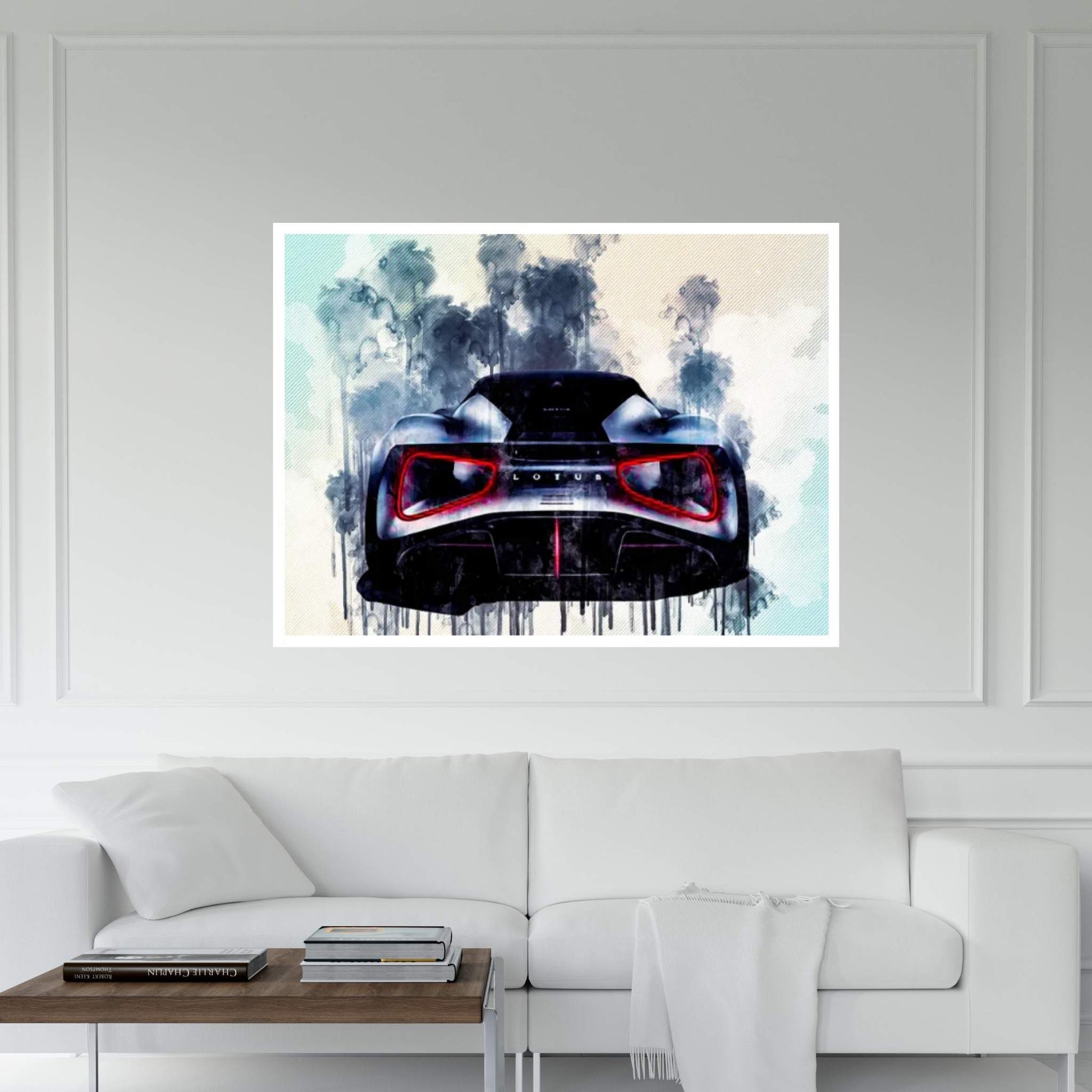 Lotus Evija 2020 Hypercar Exterior Rear View 2000 Horsepower Electric Hypercar Canvas Wall Art - Y Canvas