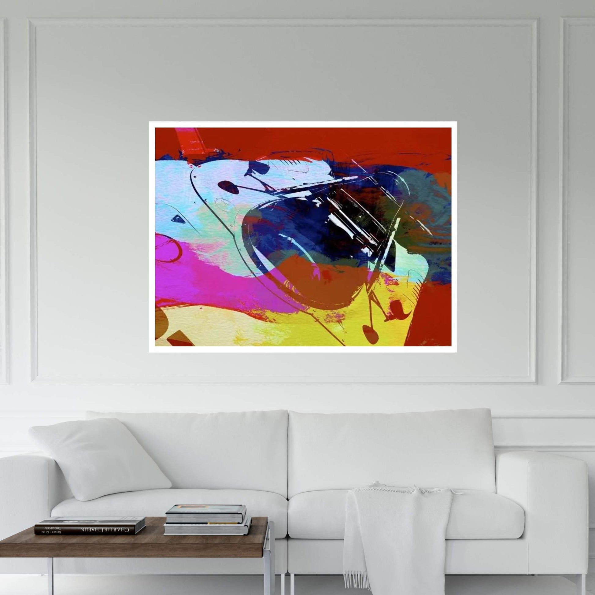 Porsche Watercolor Canvas Wall Art - Y Canvas