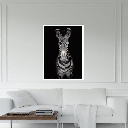 Abstract Animal Zebra Poster Creative Animal Modeling Wall Art, Entrance Decoration - Y Canvas