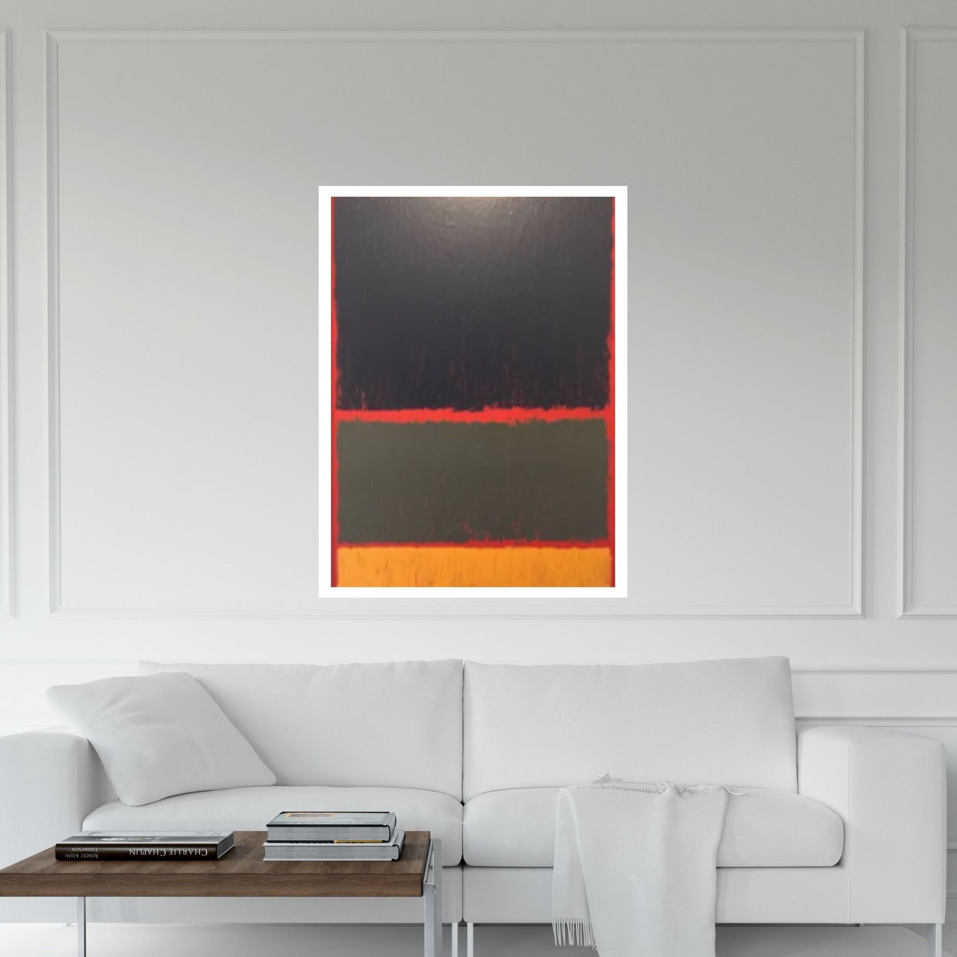 Mark Rothko Frame Canvas/Poster Art Reproduction, Rothko Reproduction, Modern Art Expressionism Painting - Y Canvas