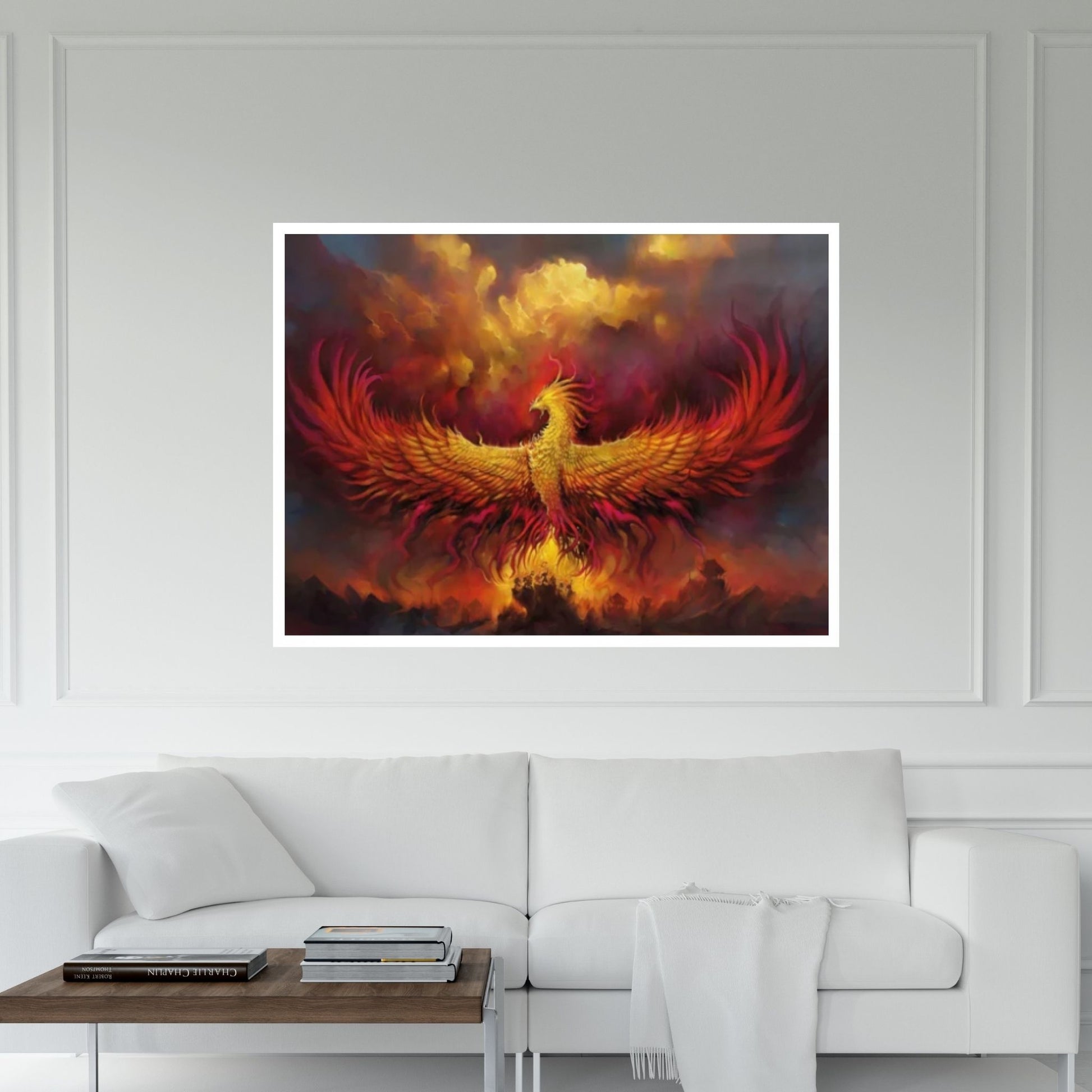 Phoenix Rebirth Canvas, Canvas Wall Art Print Poster - Y Canvas