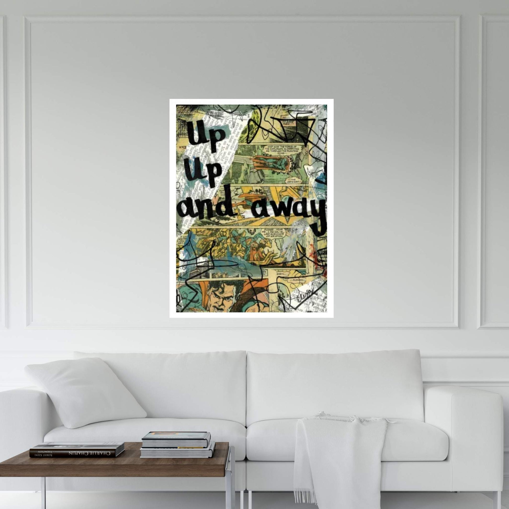 Up And Away Superman Canvas Wall Art - Y Canvas