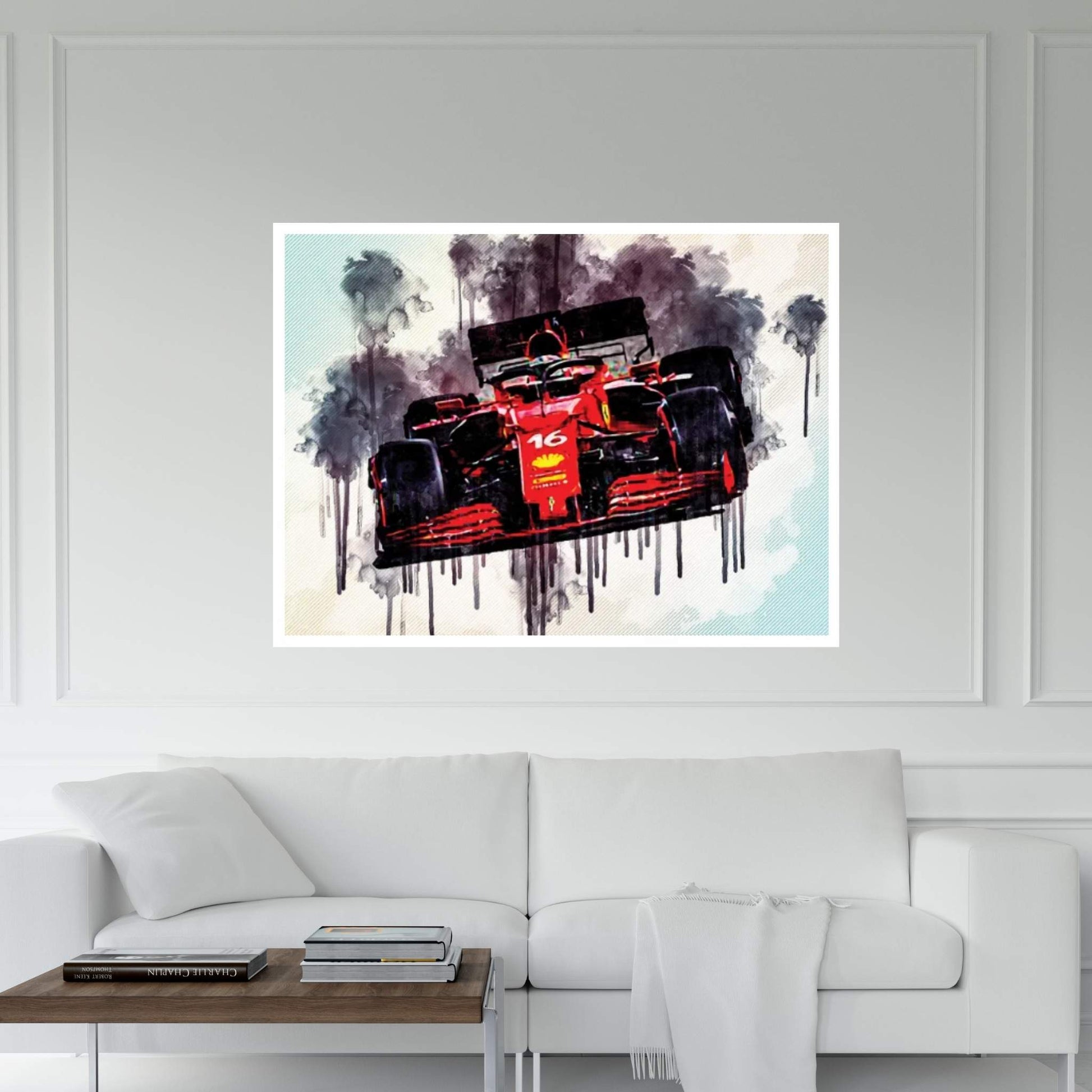 Ferrari Sf21 Charles Leclerc 2021 F1 Cars Formula 1 Ferrari Canvas Wall Art - Y Canvas