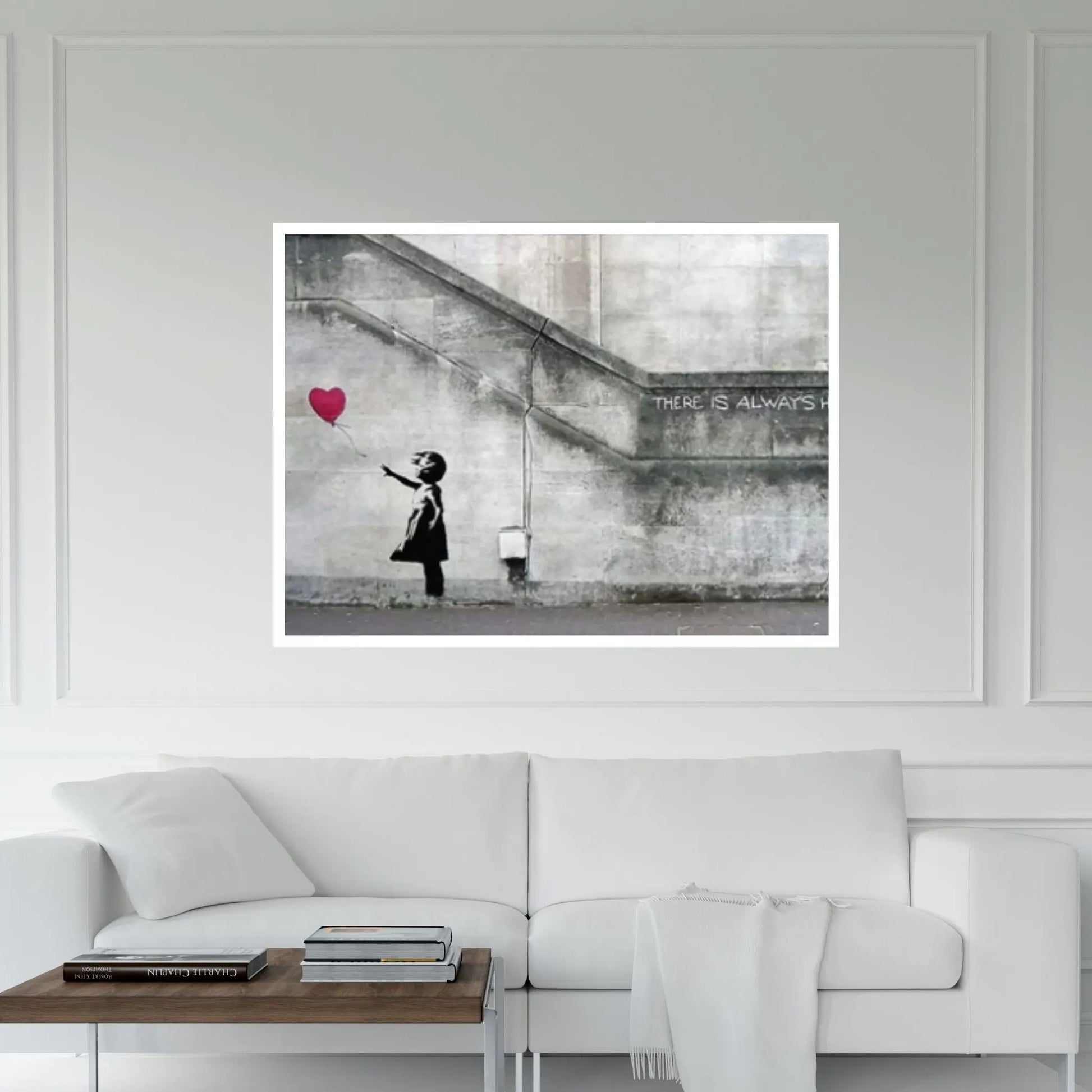 Banksy Canvas Wall Art Print Balloon Girl, Graffiti Wall Art, Street Art, Banksy Love Red Balloon - Y Canvas