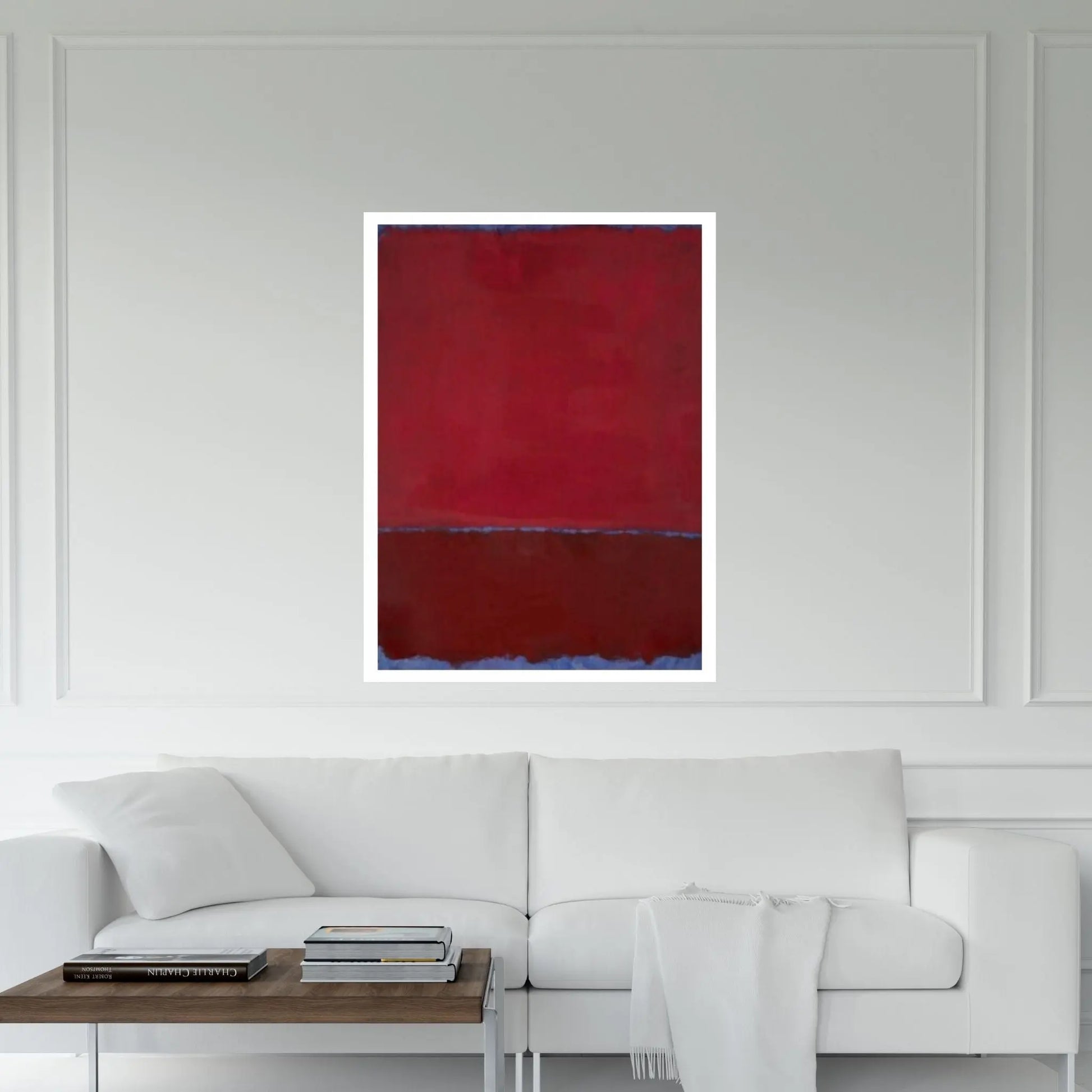 Mark Rothko Print Exhibition Canvas Wall Art,Red Exhibition Mark Rothko Art - Y Canvas