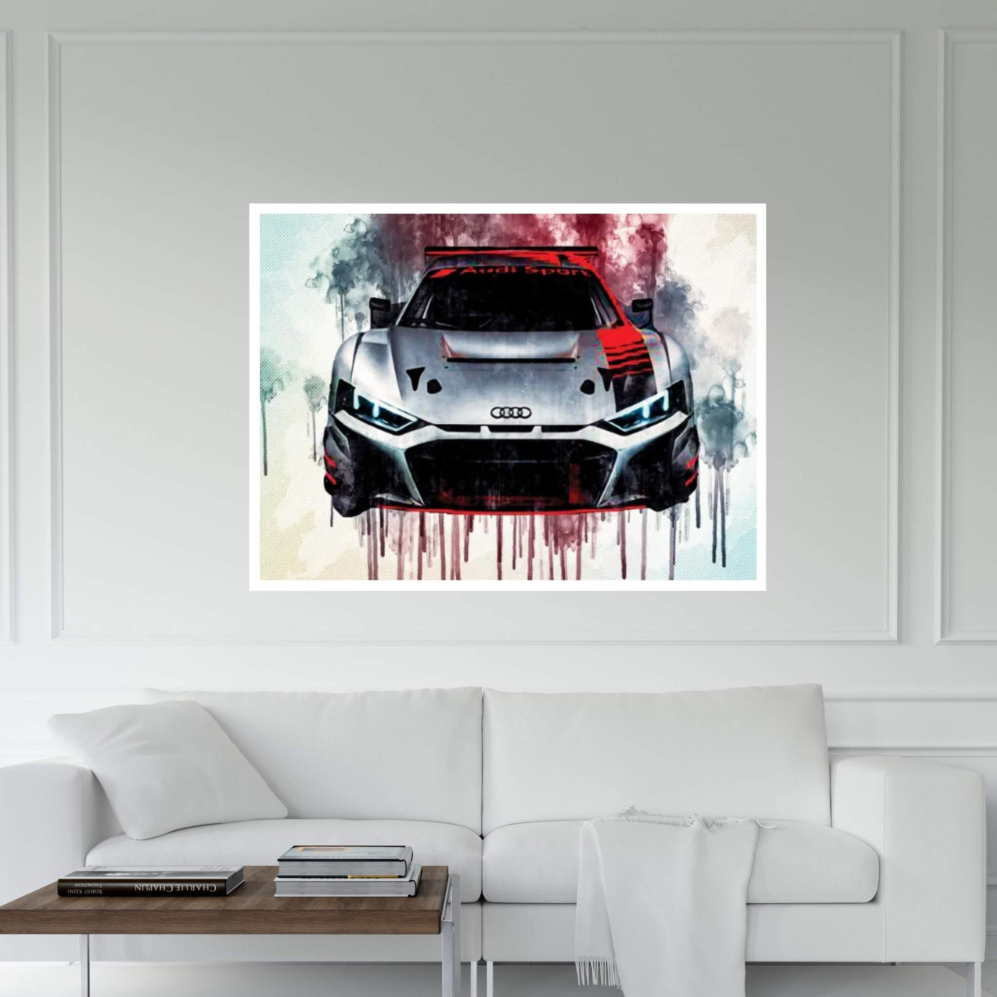 2020 Audi R8 Lms Gt4 Front View Canvas Wall Art - Y Canvas