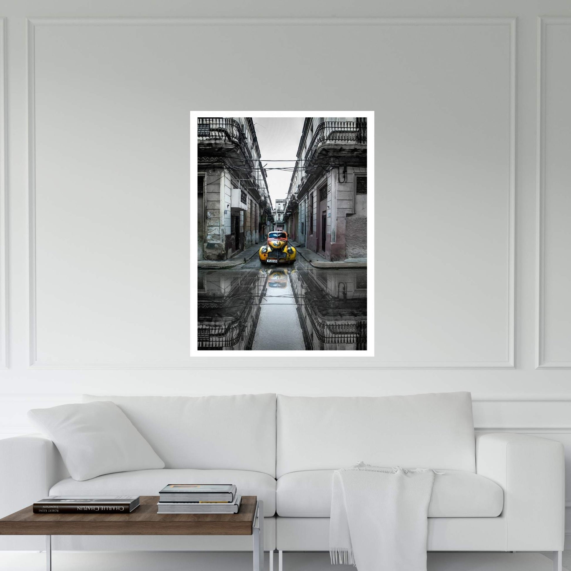 Classic Old Car In Havana, Cuba Canvas Wall Art - Y Canvas