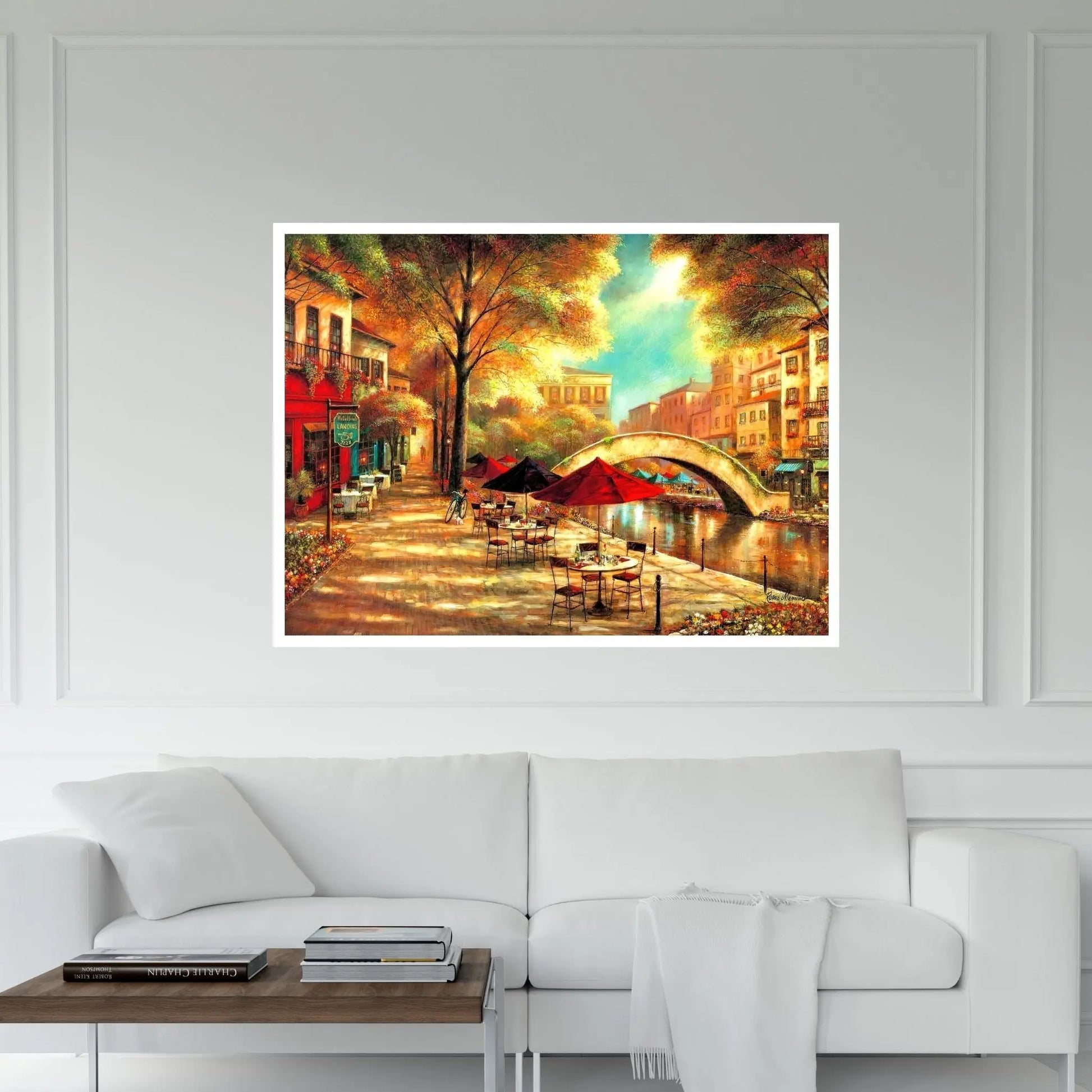 Riverwalk Charm Canvas Wall Art - Y Canvas