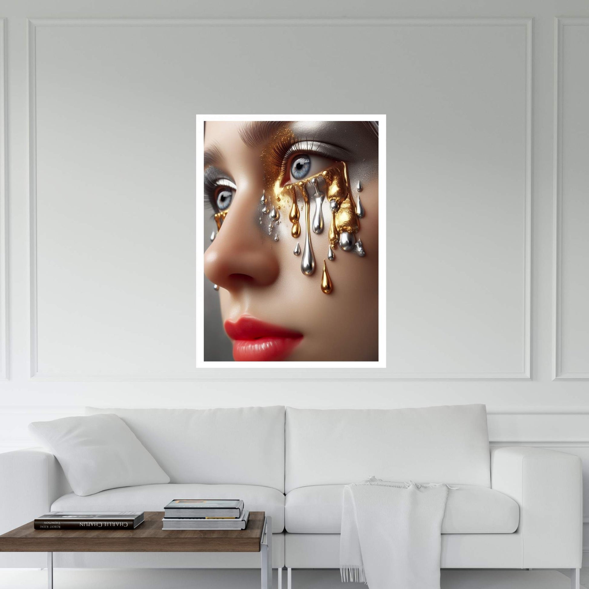 The Golden Tears Gustav Klimt Modern Abstract Reproduction Canvas Wall Art - Y Canvas