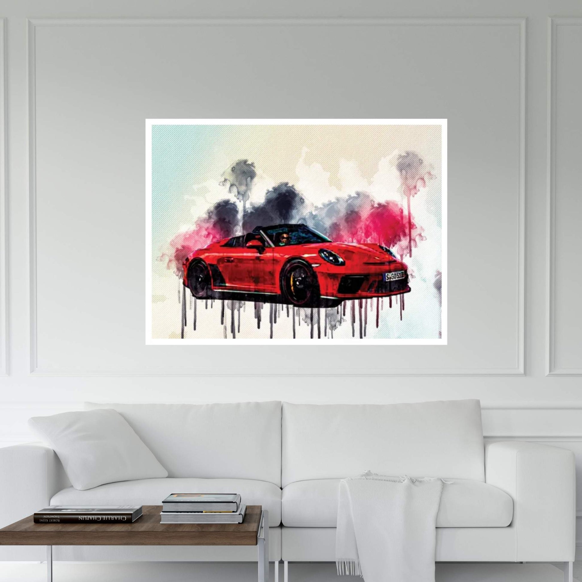 2019 Porsche 911 Speedster Exterior Front View Canvas Wall Art - Y Canvas