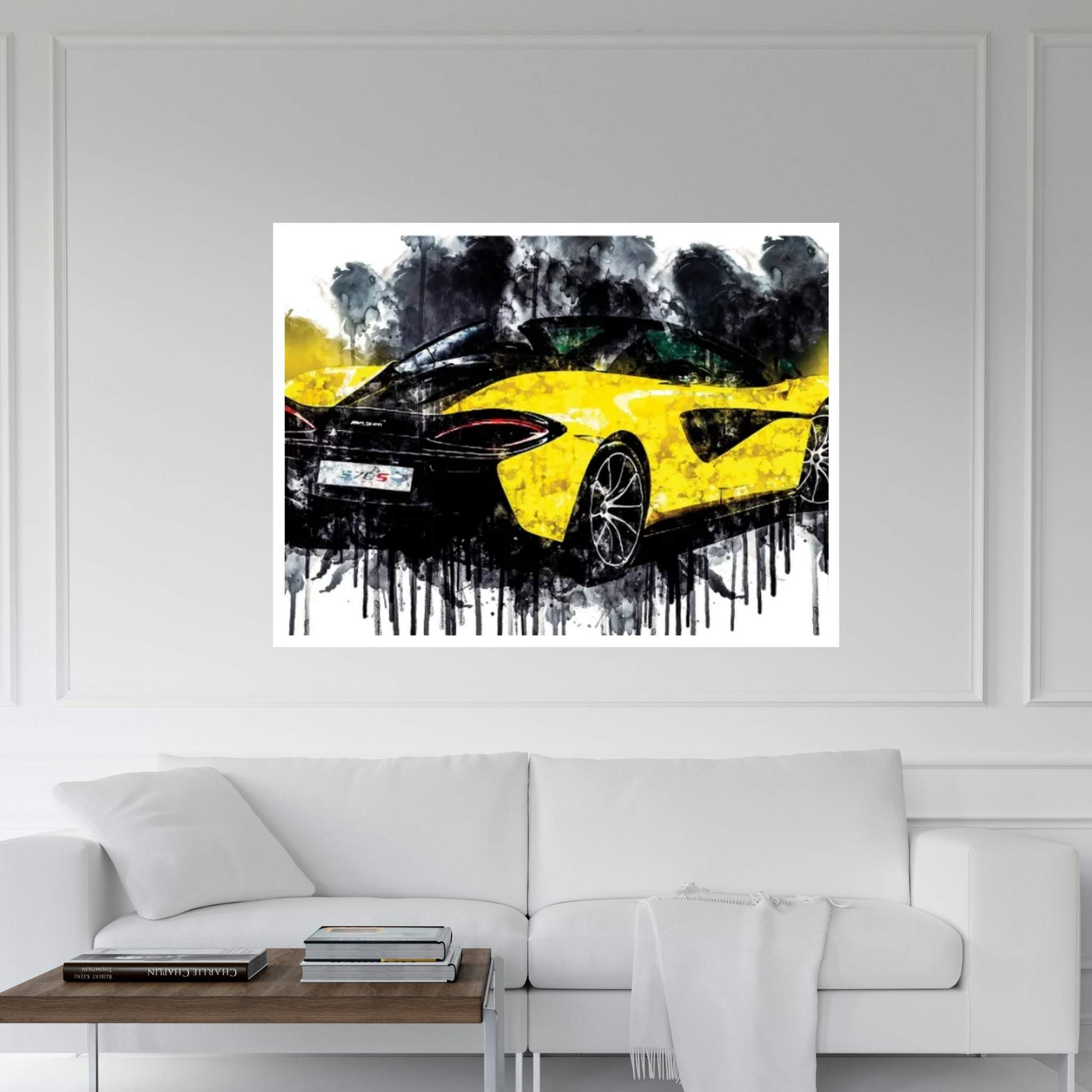 2017 McLaren 570S Spider Canvas Wall Art - Y Canvas