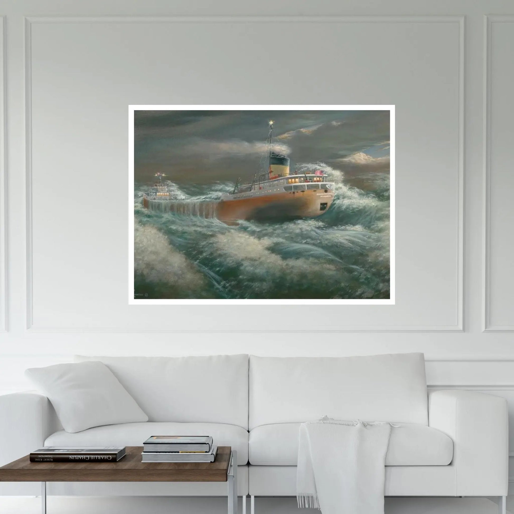 Edmund Fitzgerald Ship Canvas Wall Art - Y Canvas