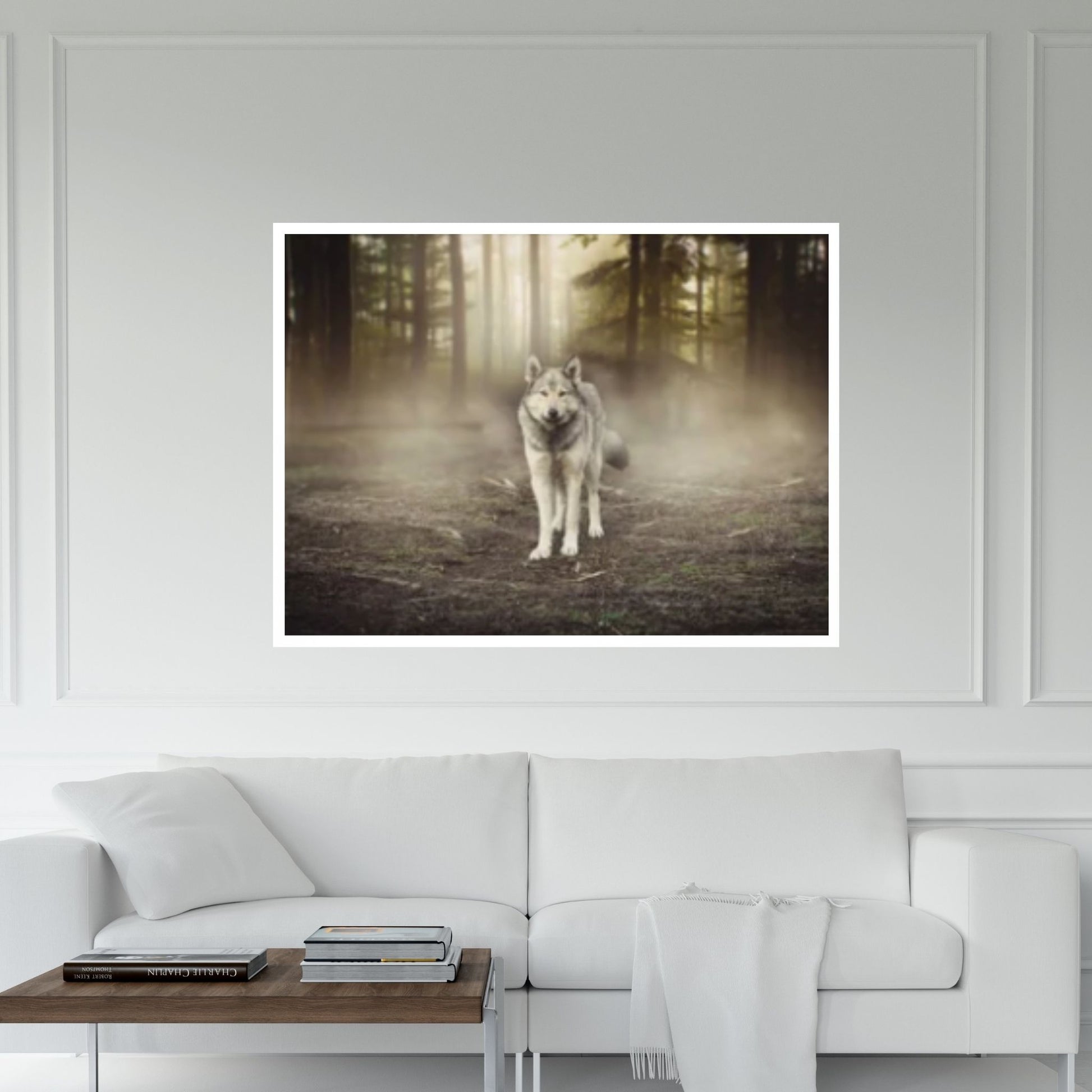 Abstract Animal Wolf Wall Art, Creative Animal Modeling Wall Art - Y Canvas