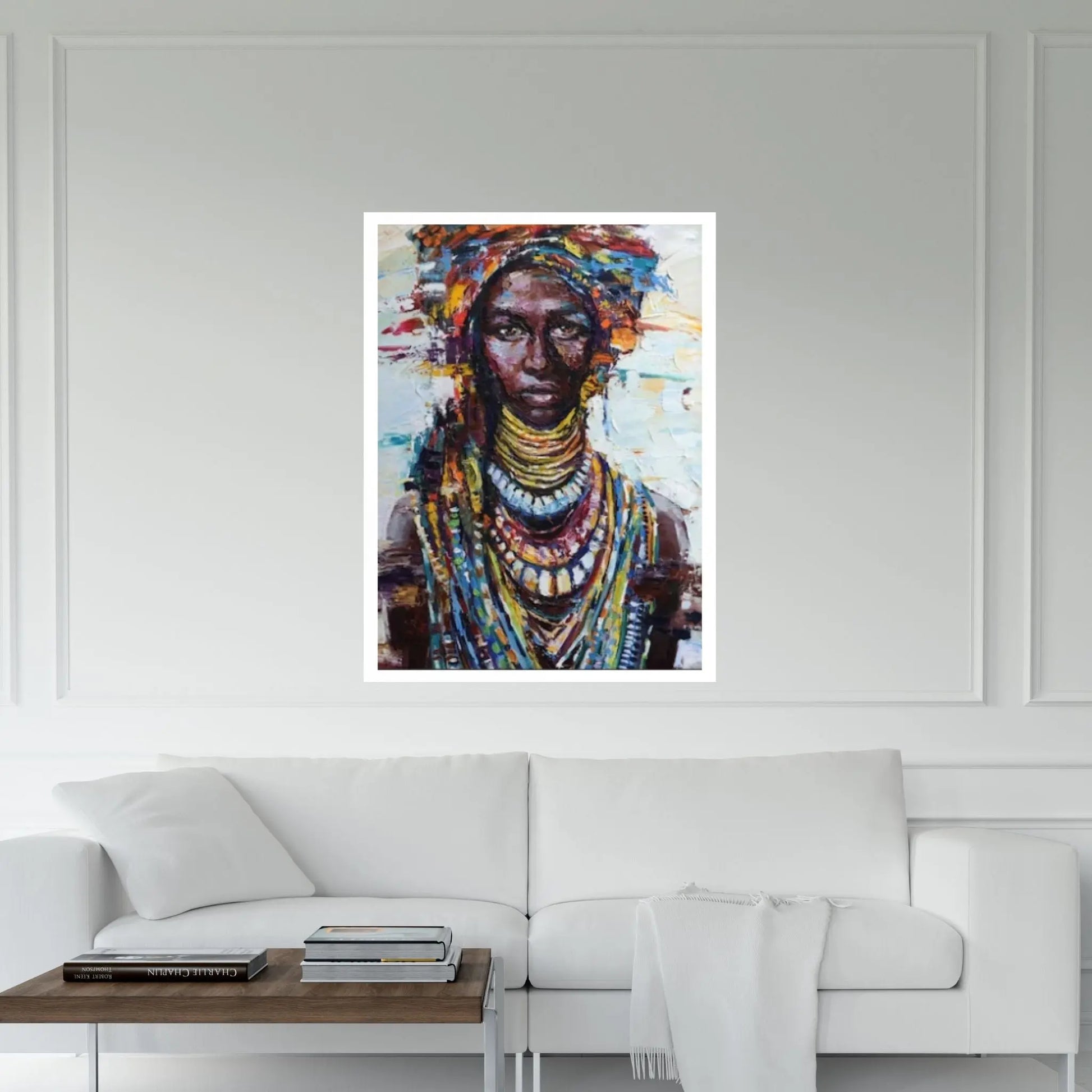 African Woman Art, African Woman Canvas, Wall Art Pictures, Black Canvas - Y Canvas