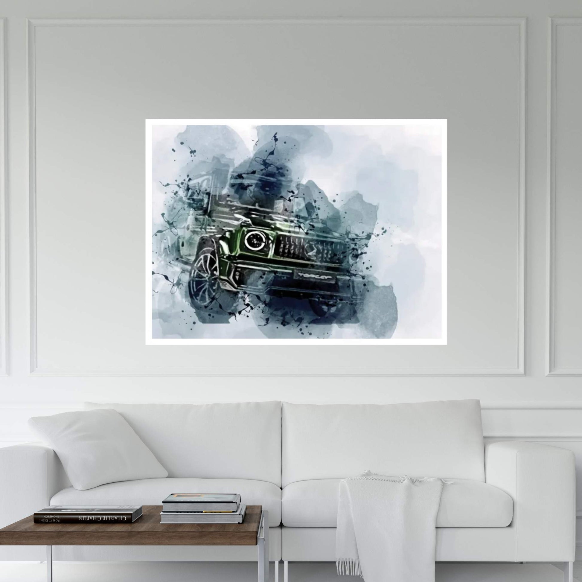 Mercedes-Amg G63 1nferno Topcar Green Canvas Wall Art - Y Canvas