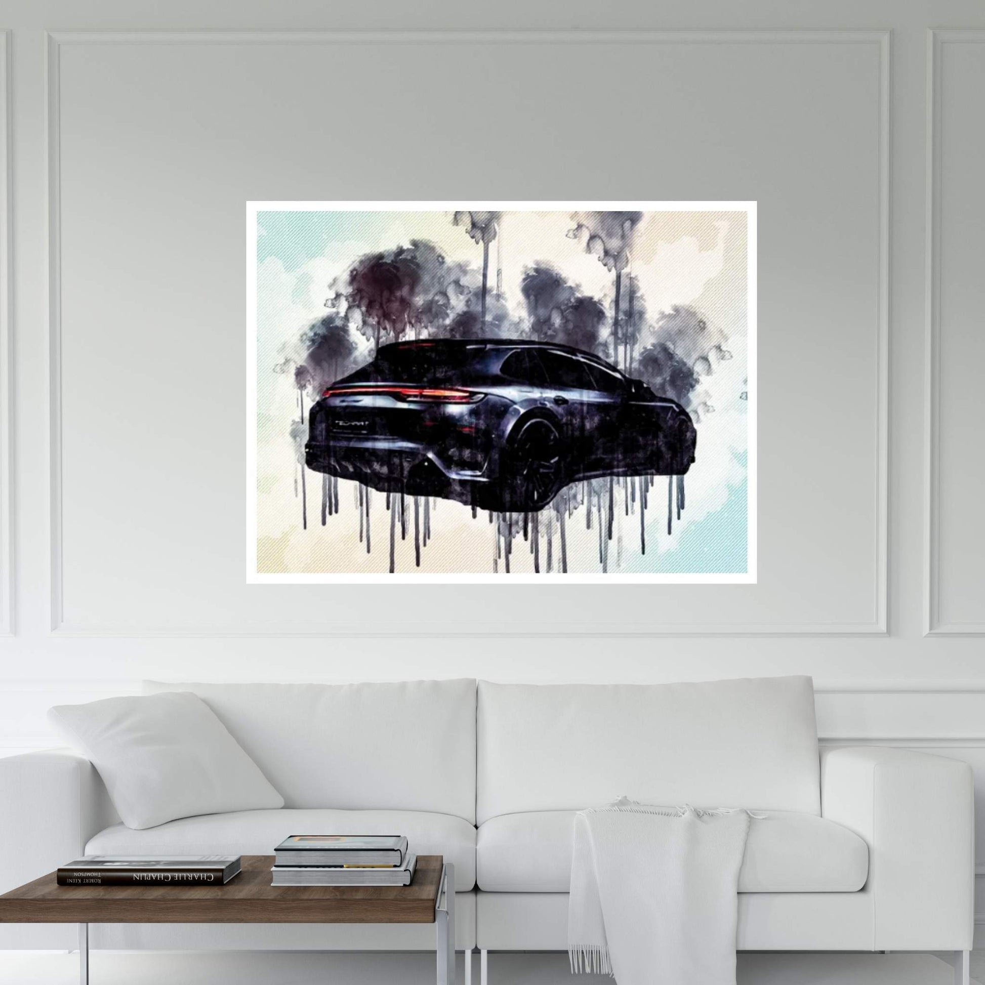 2021 Techart Grandgt Porsche Panamera Rear View Exterior Canvas Wall Art - Y Canvas