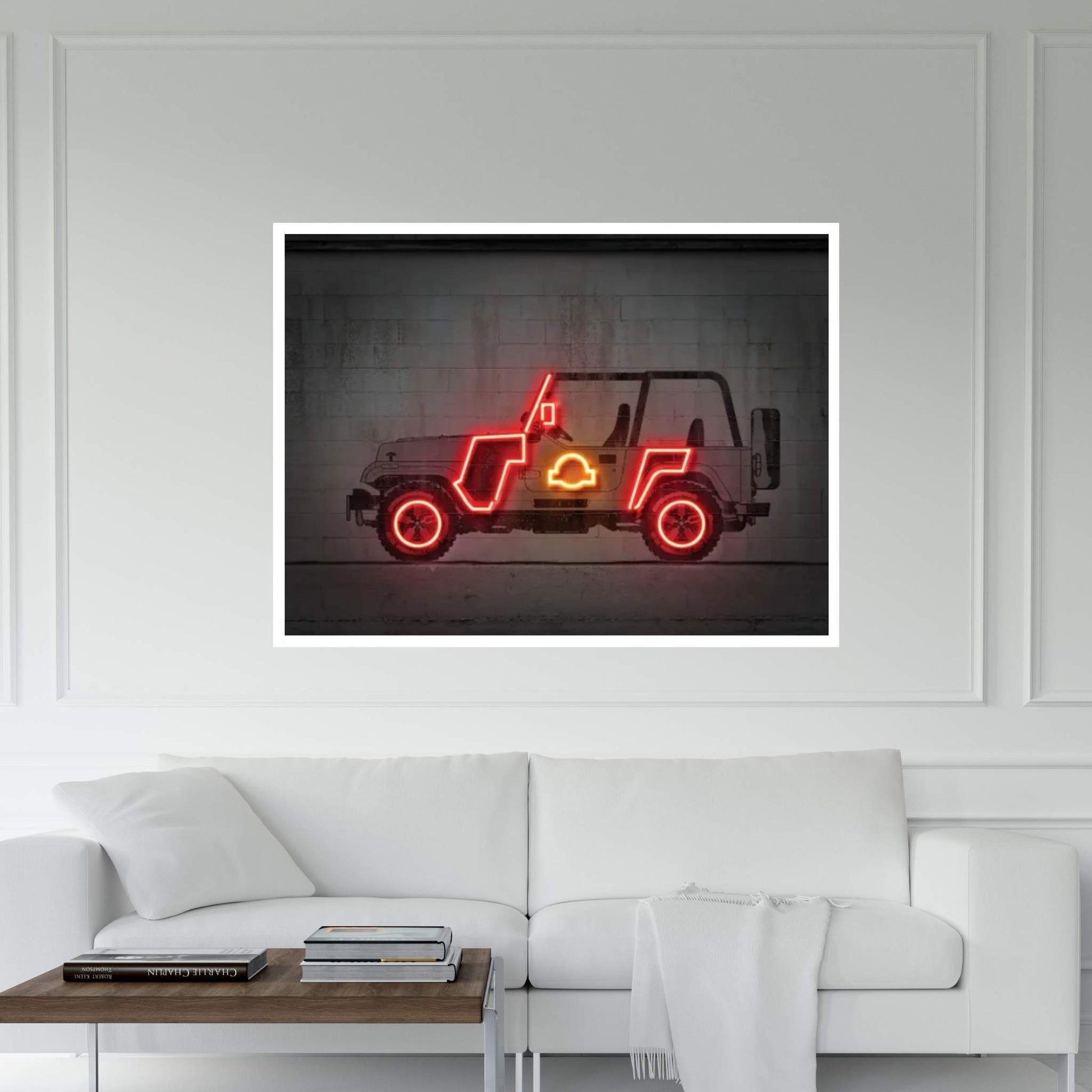 Jurassic Car II Canvas Wall Art - Y Canvas