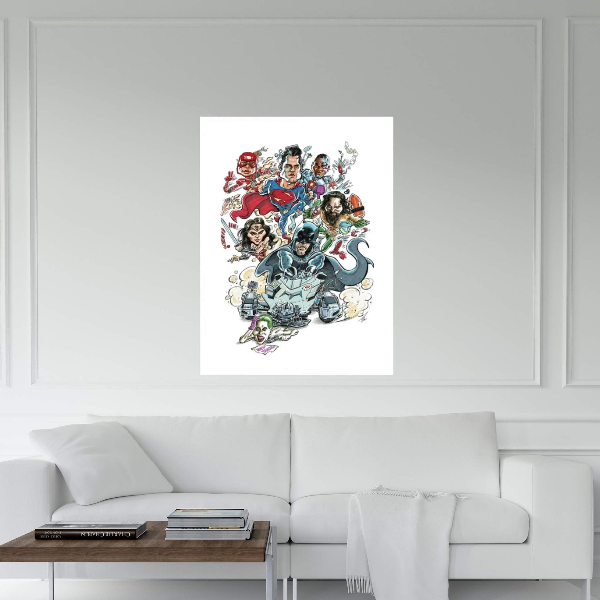 Justice League Canvas Wall Art - Y Canvas