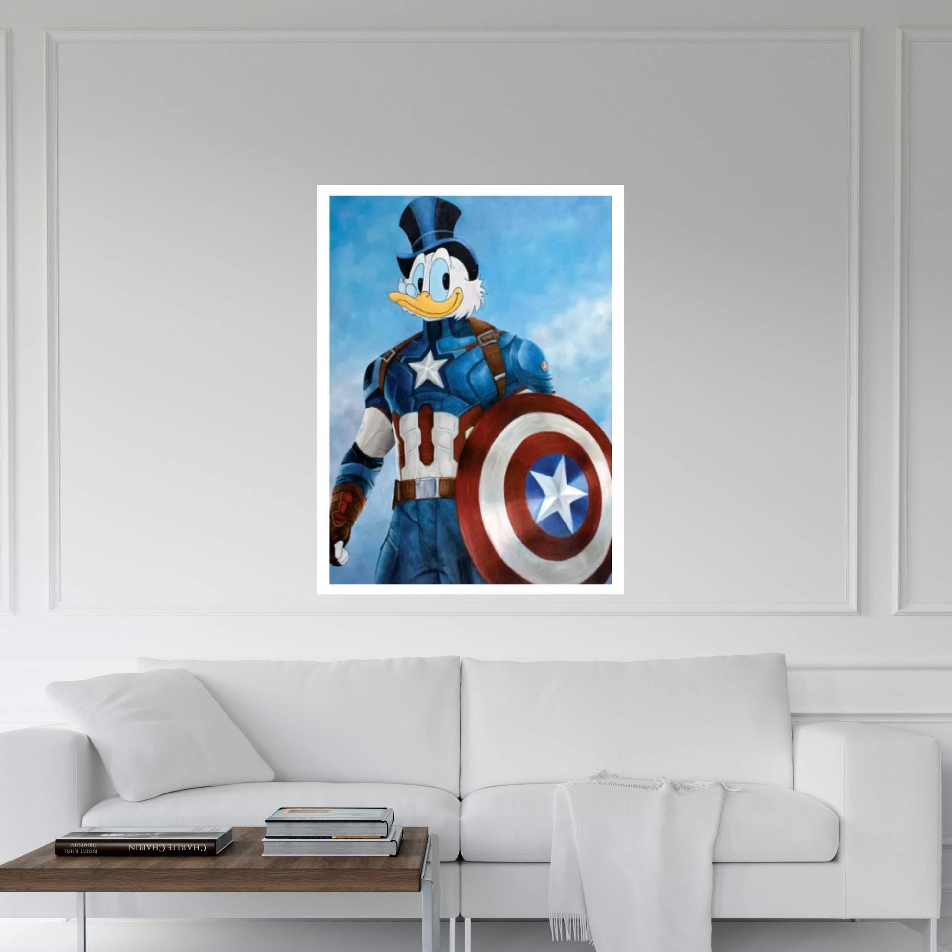 Captain Scrooge McDuck Canvas Wall Art - Y Canvas