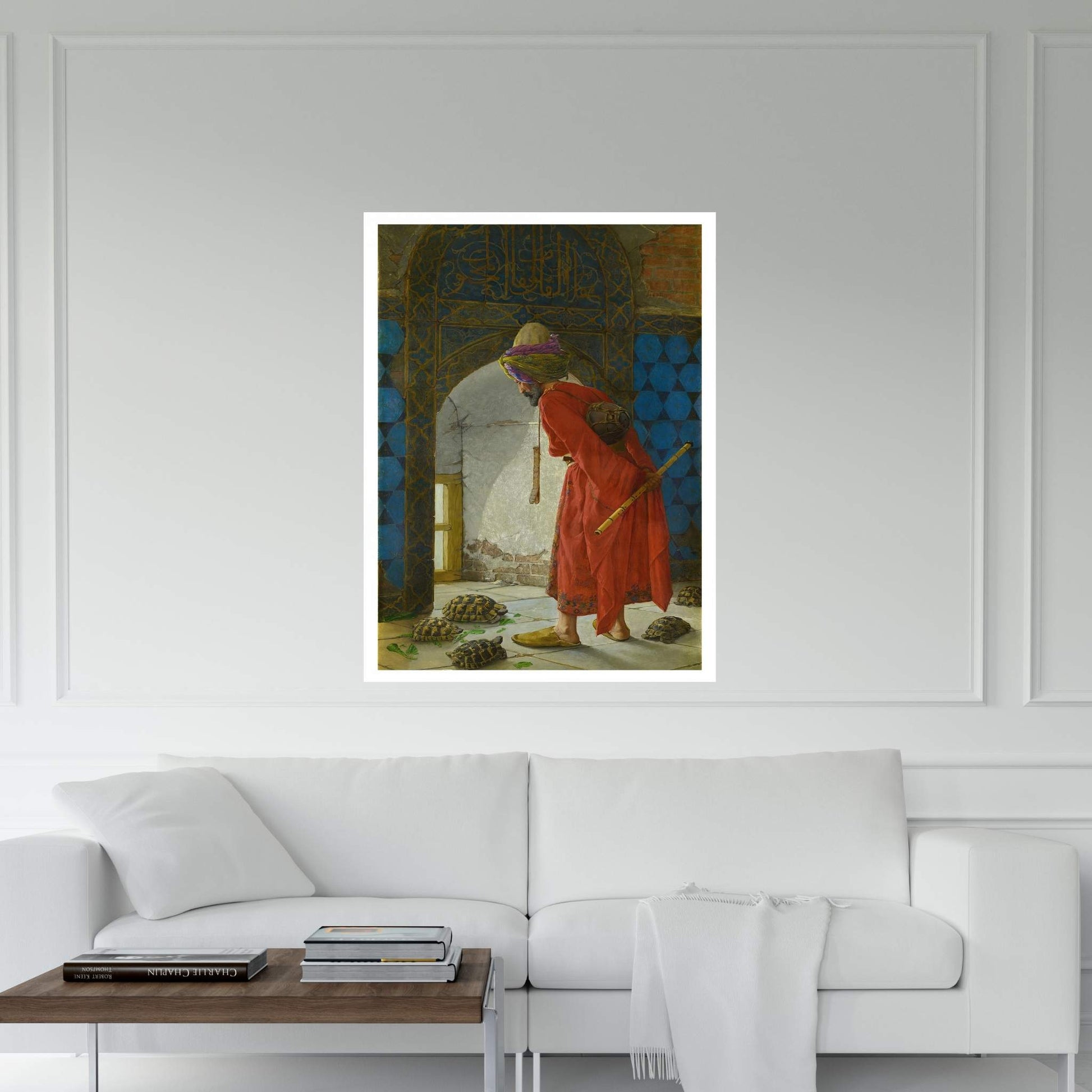 The Turtle Trainer, Turtles and Man, Osman Hamdi Bey Canvas Wall Art - Y Canvas