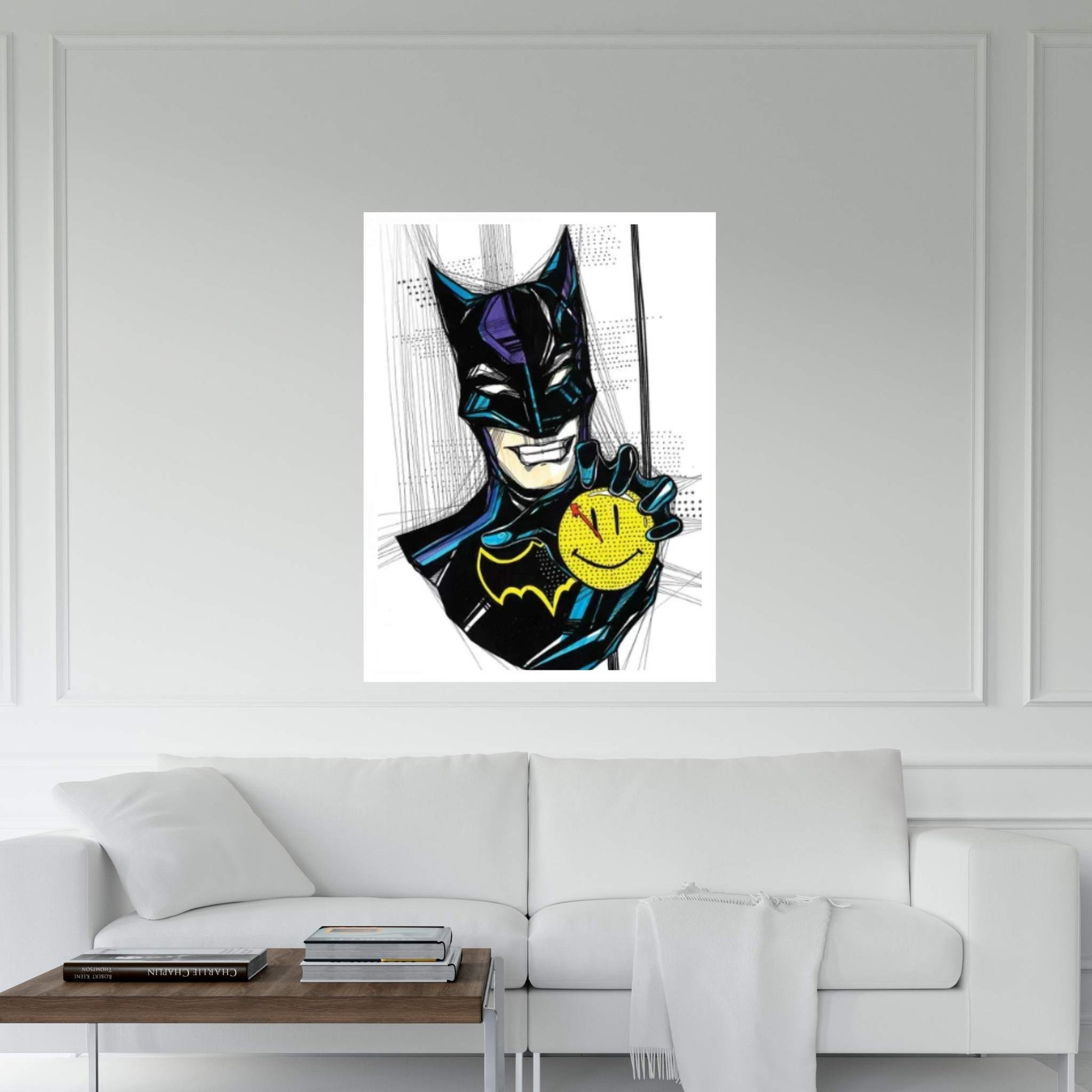 Angry Batman Canvas Wall Art - Y Canvas