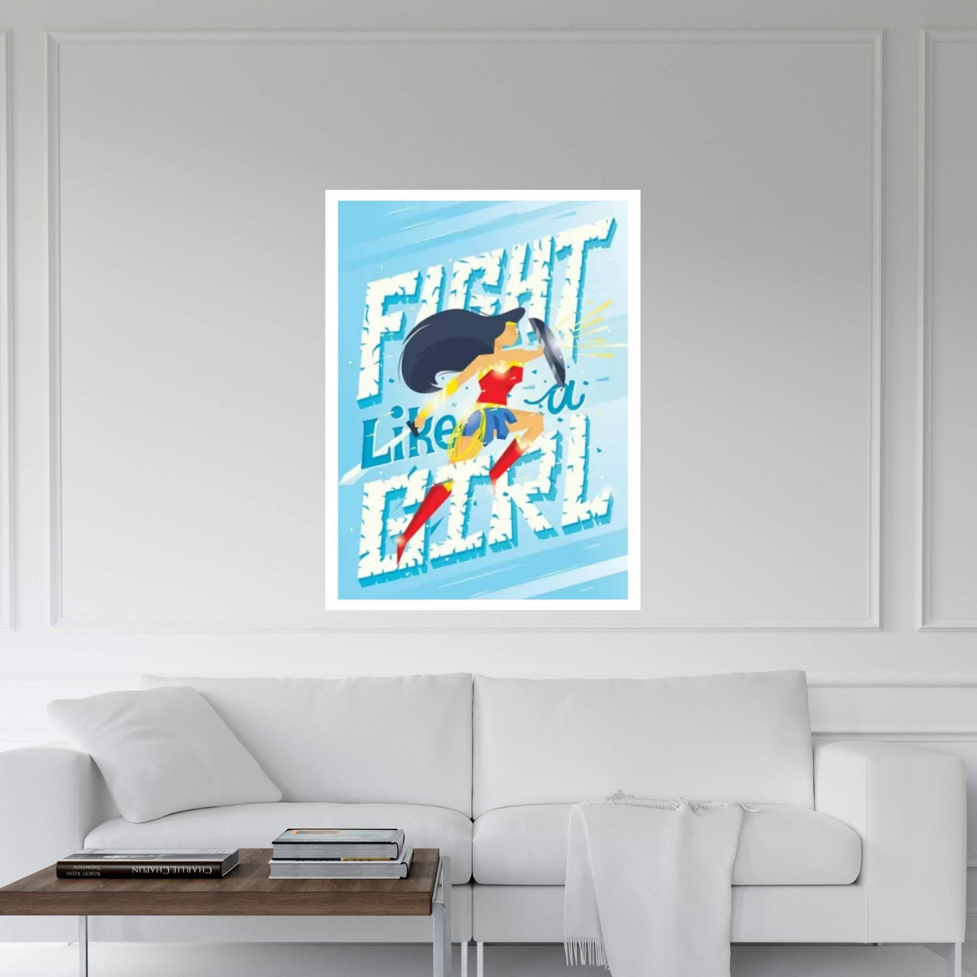 Fight Like A Girl Canvas Wall Art - Y Canvas