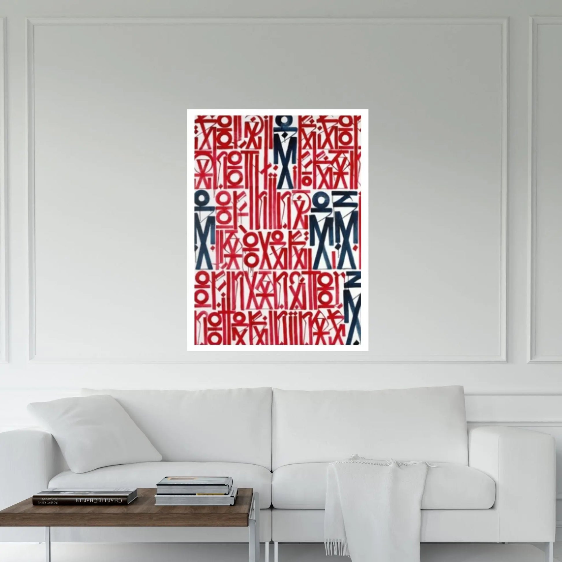 Abstract Retna Wall Art Graffiti American Black & White Reproduction Painting Wall Art - Y Canvas