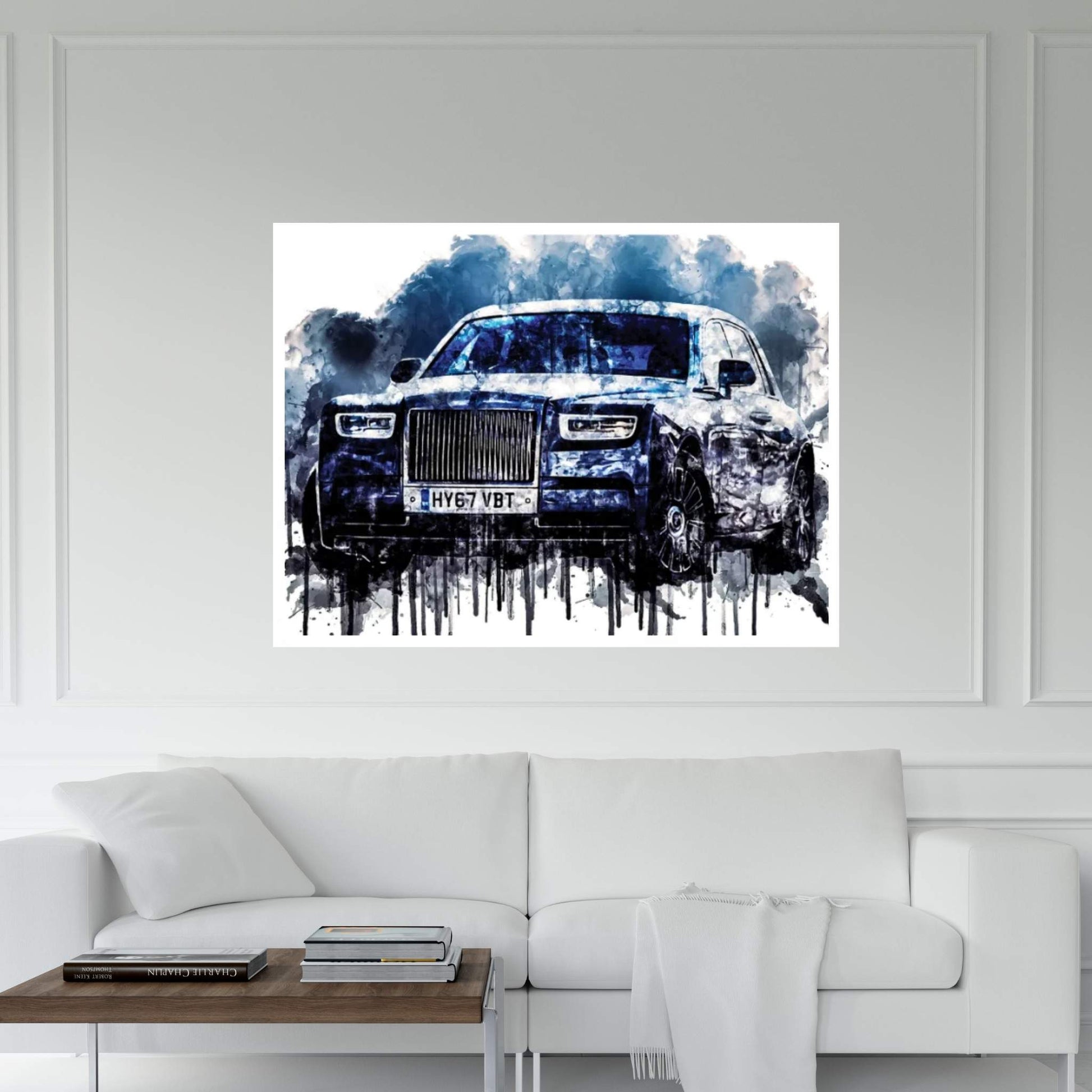 Car 2017 Rolls Royce Phantom Canvas Wall Art - Y Canvas