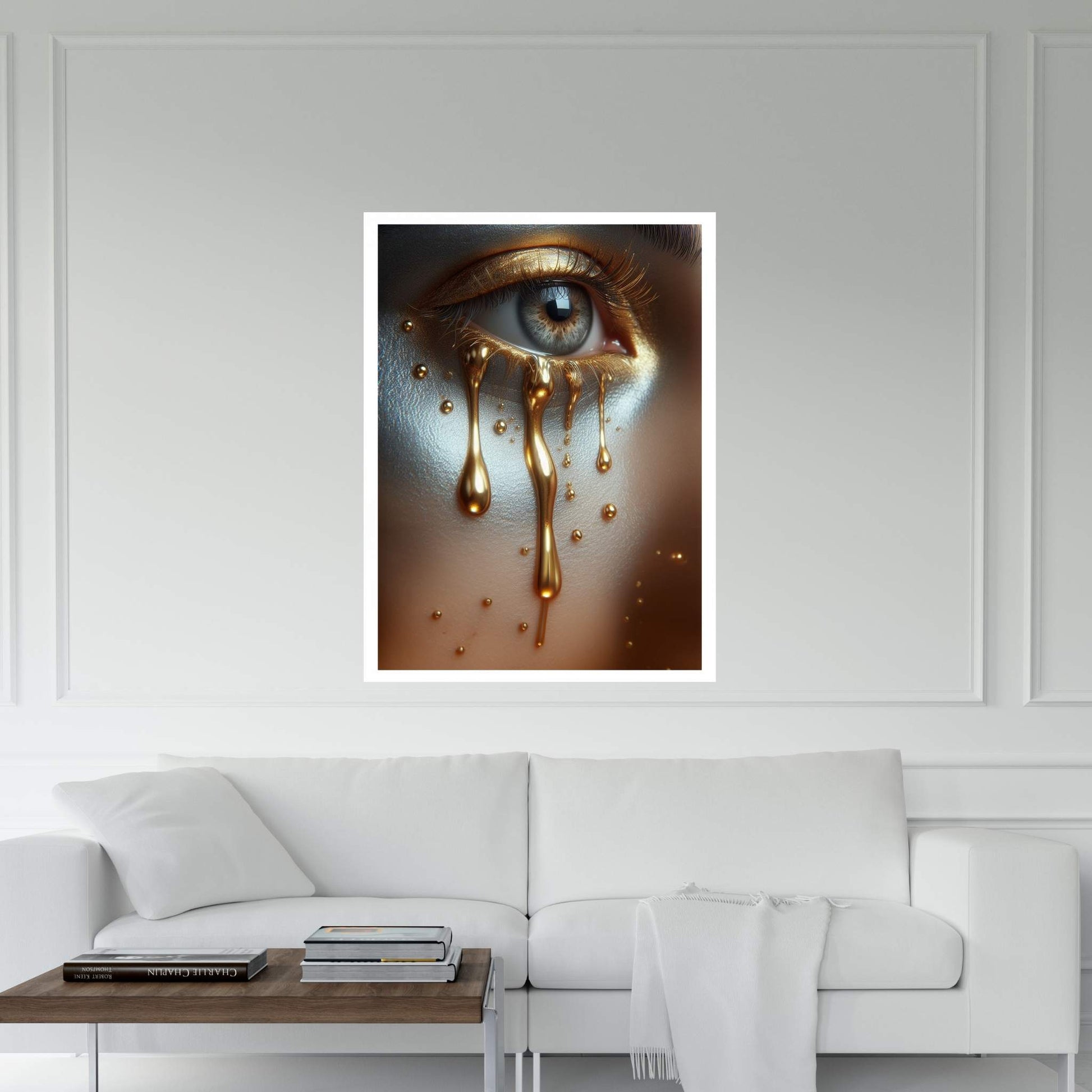 The Golden Tears Gustav Klimt Modern Abstract Reproduction Canvas Wall Art - Y Canvas