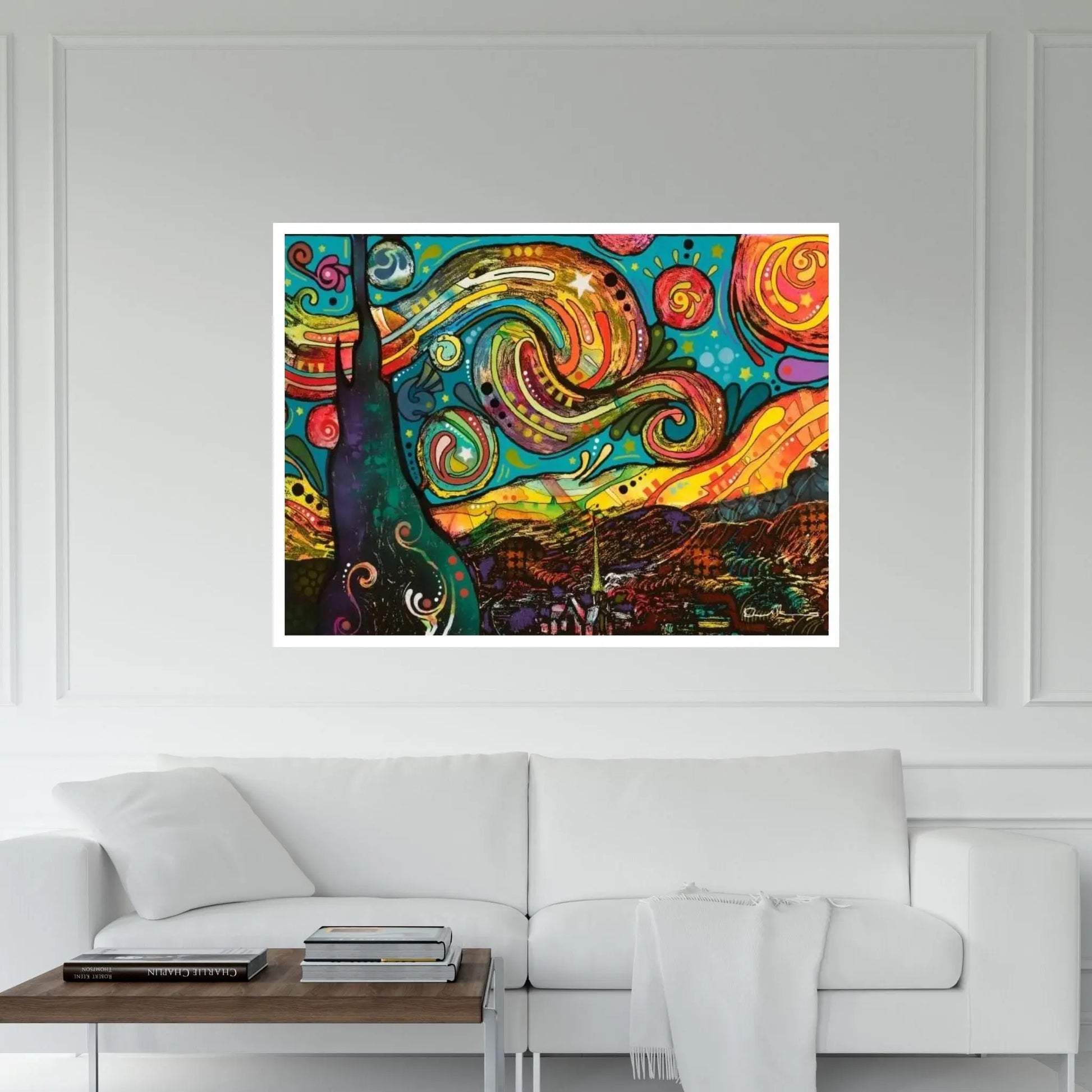 Starry Night Canvas Wall Art - Y Canvas