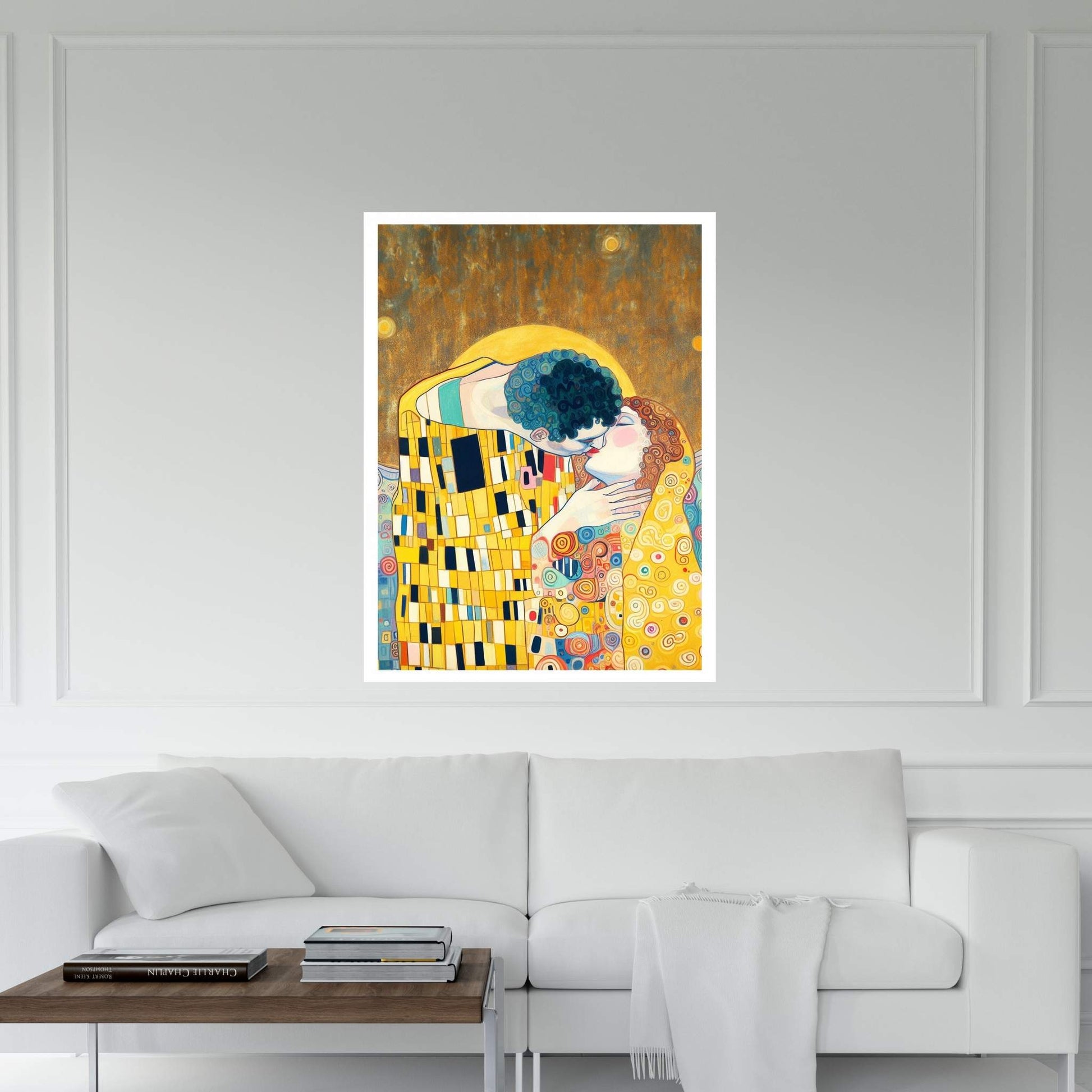 Gustav Klimt The Kiss Reproduction Canvas Wall Art - Affordable and High-Quality - Y Canvas