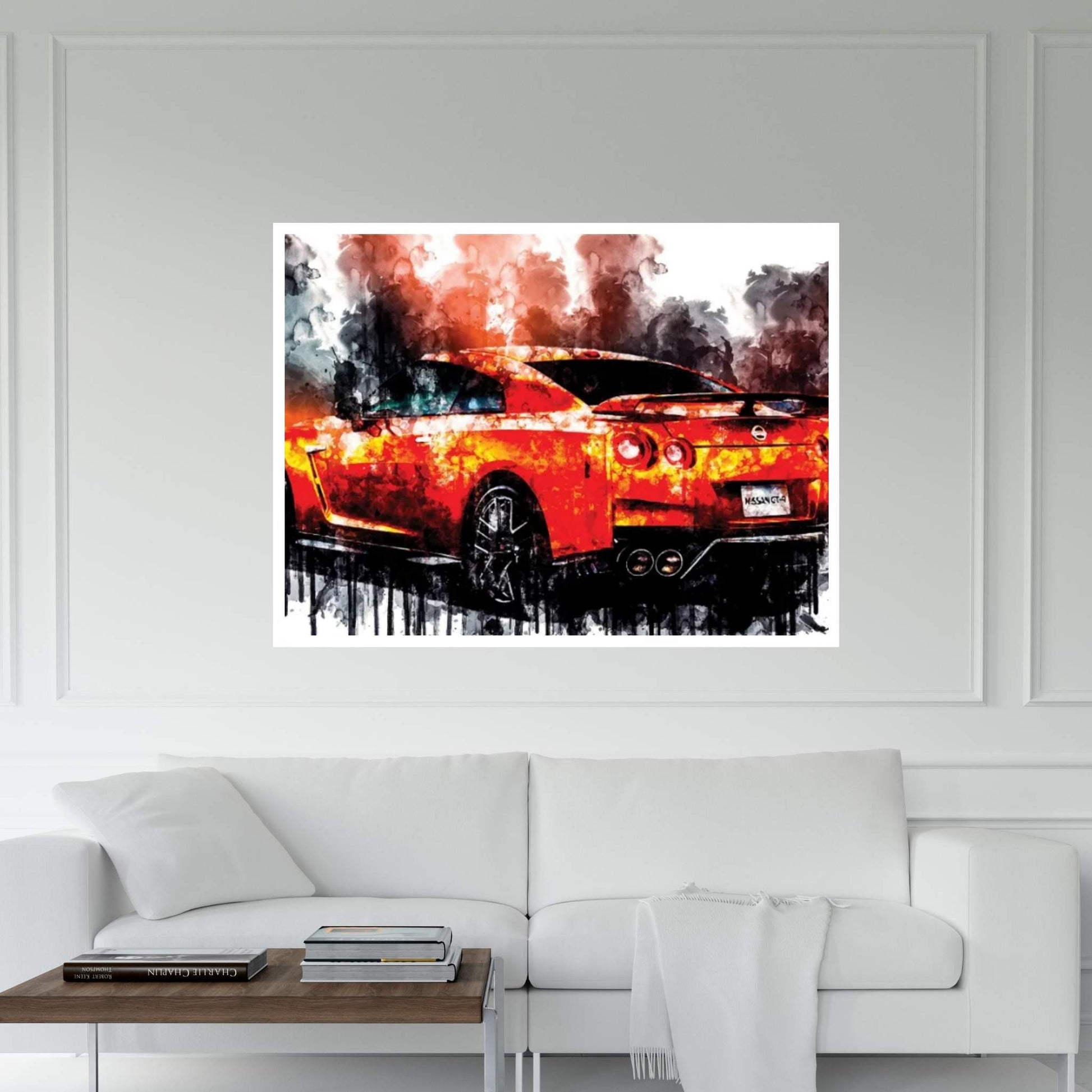 2017 Nissan GT R Vehicle CCXXIX Canvas Wall Art - Y Canvas