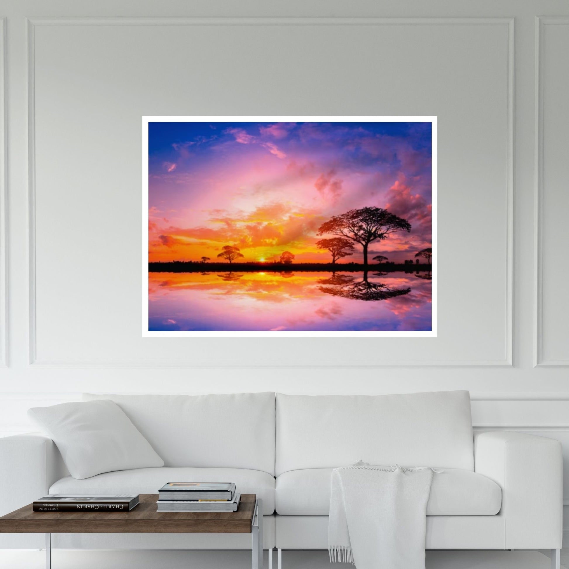 Sunset on the Beach Print on Canvas, Sunset Wall Art - Y Canvas