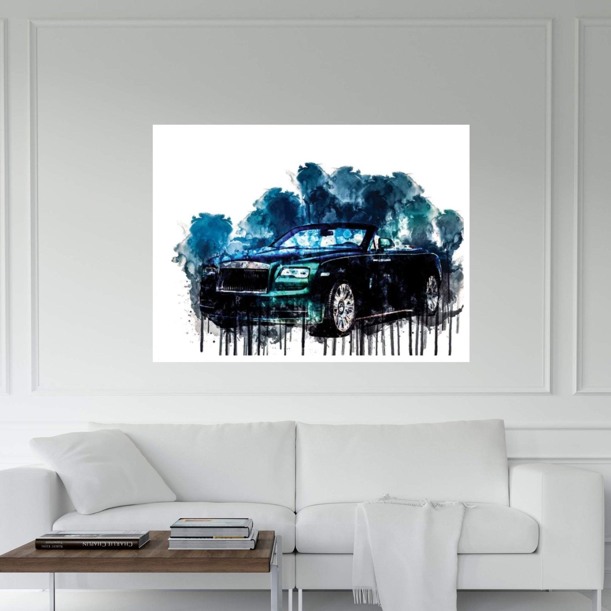 Rolls Royce Dawn Porto Cervo 2016 Canvas Wall Art - Y Canvas