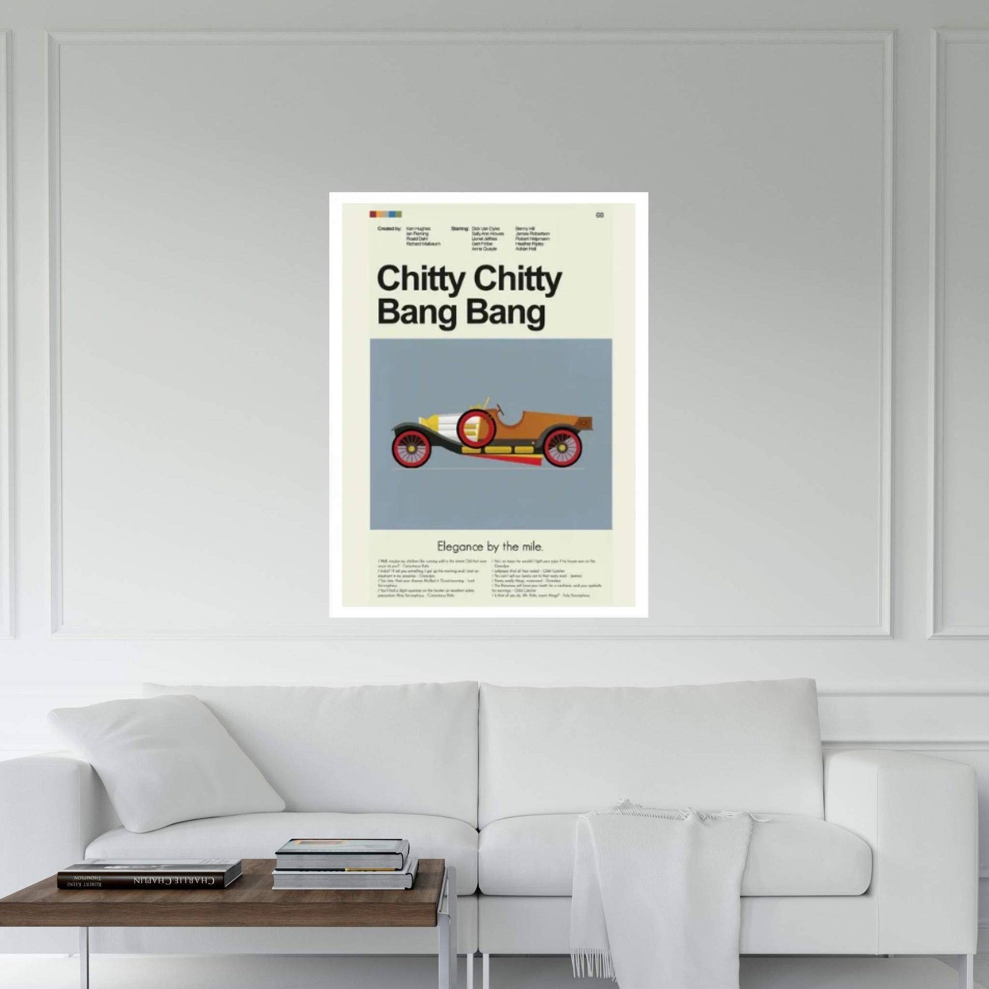 Chitty Chitty Bang Bang Canvas Wall Art - Y Canvas